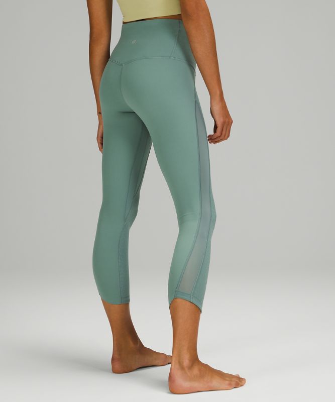 Nulu™ and Mesh Mid-Rise Yoga Crop 23"