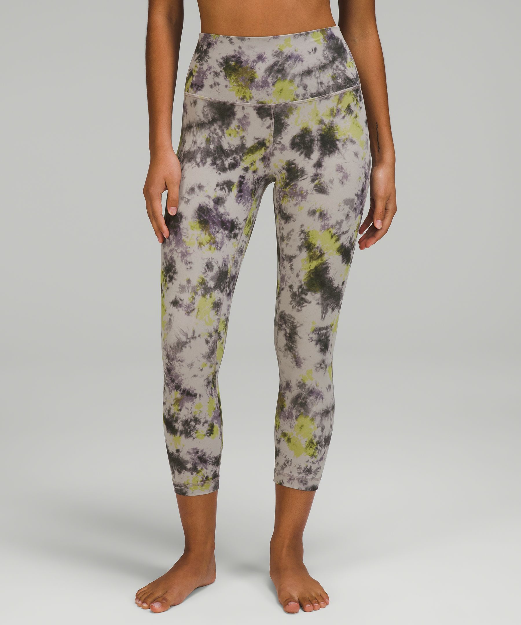 Lululemon Align High-Rise Crop 21 - Intertwined Camo Deep Coal