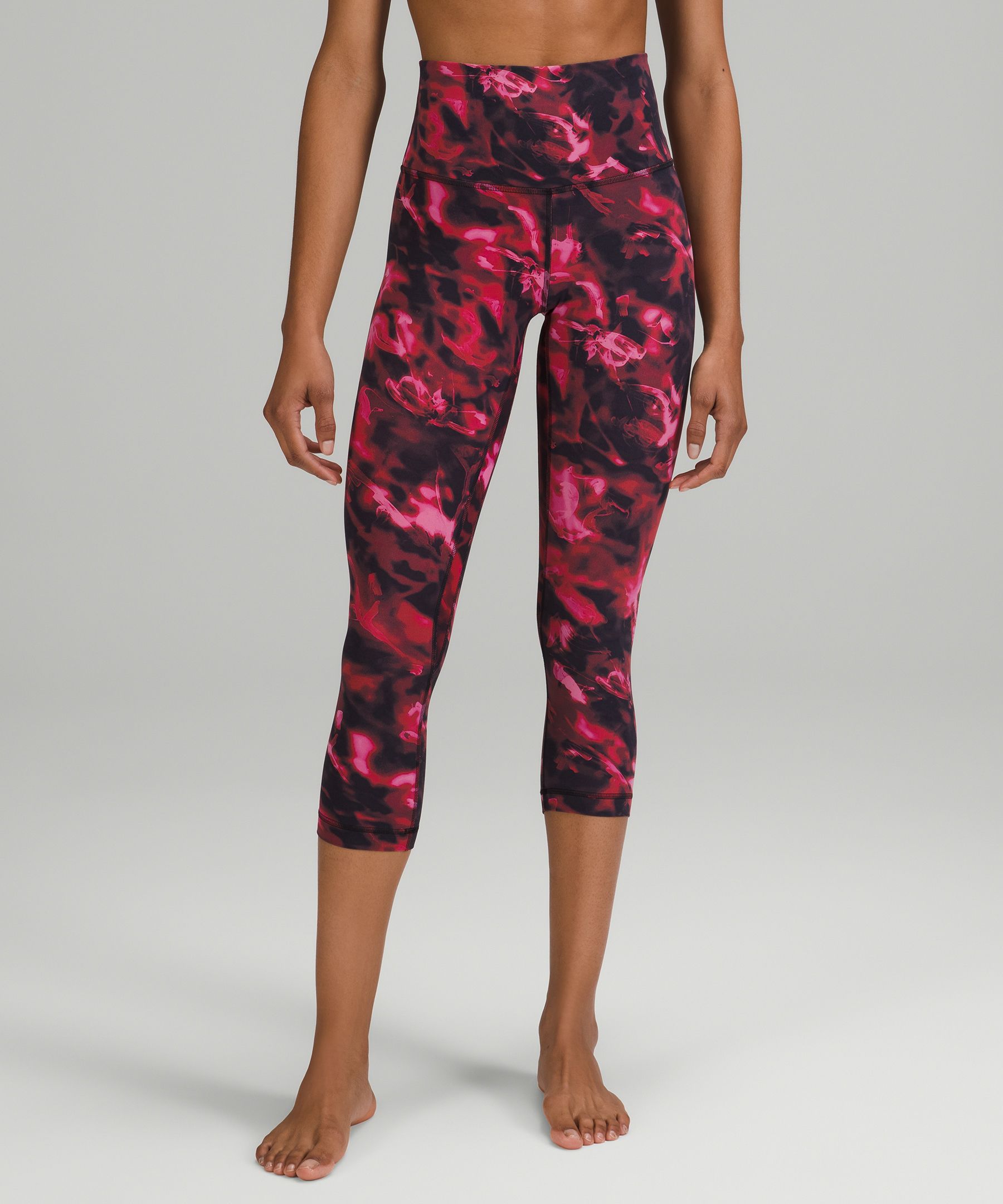 Lululemon Align™ High-rise Crop 21" In Intensity Pink Blossom