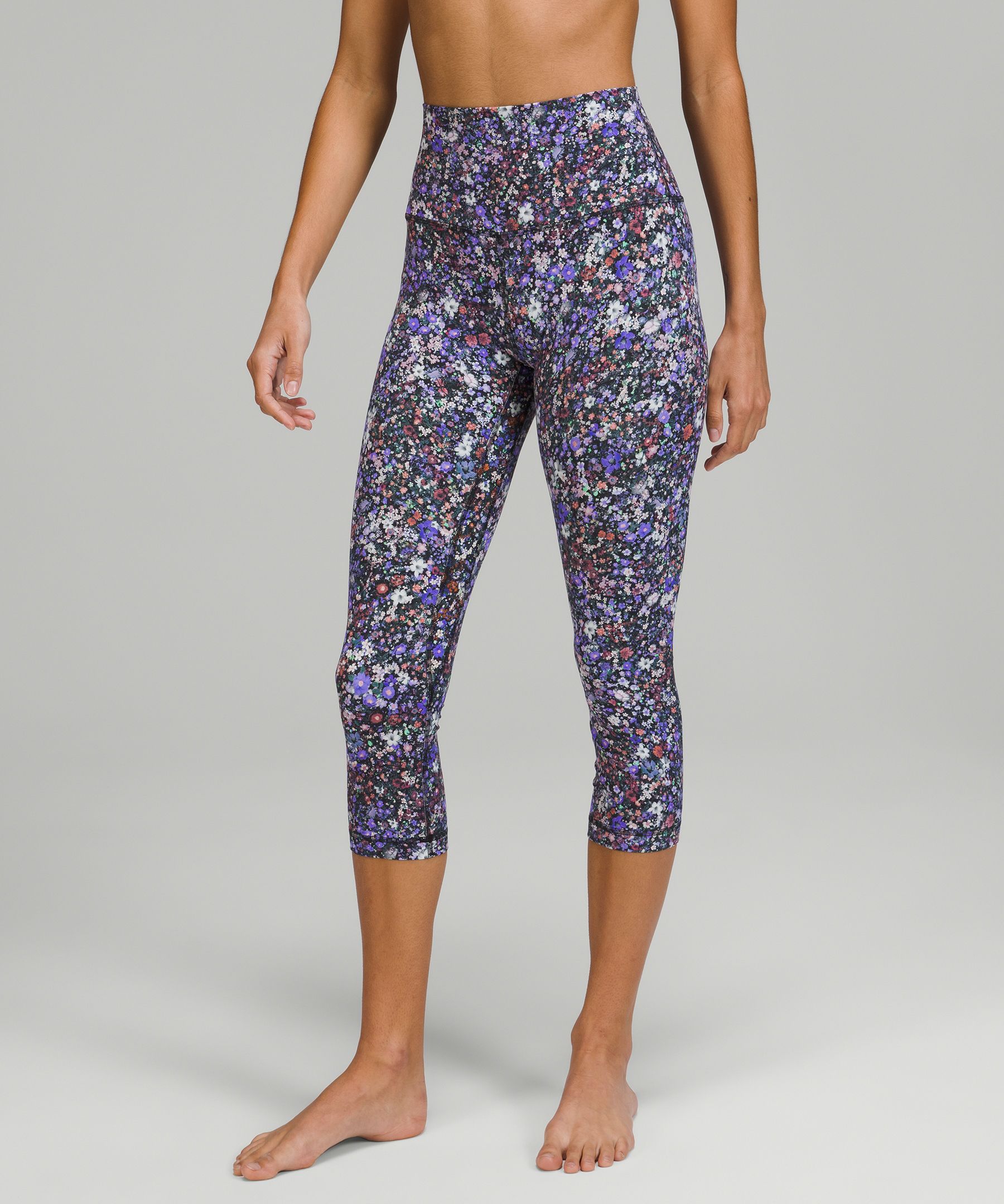 Lululemon Align™ High-rise Crop 21 In Flower Burst Multi