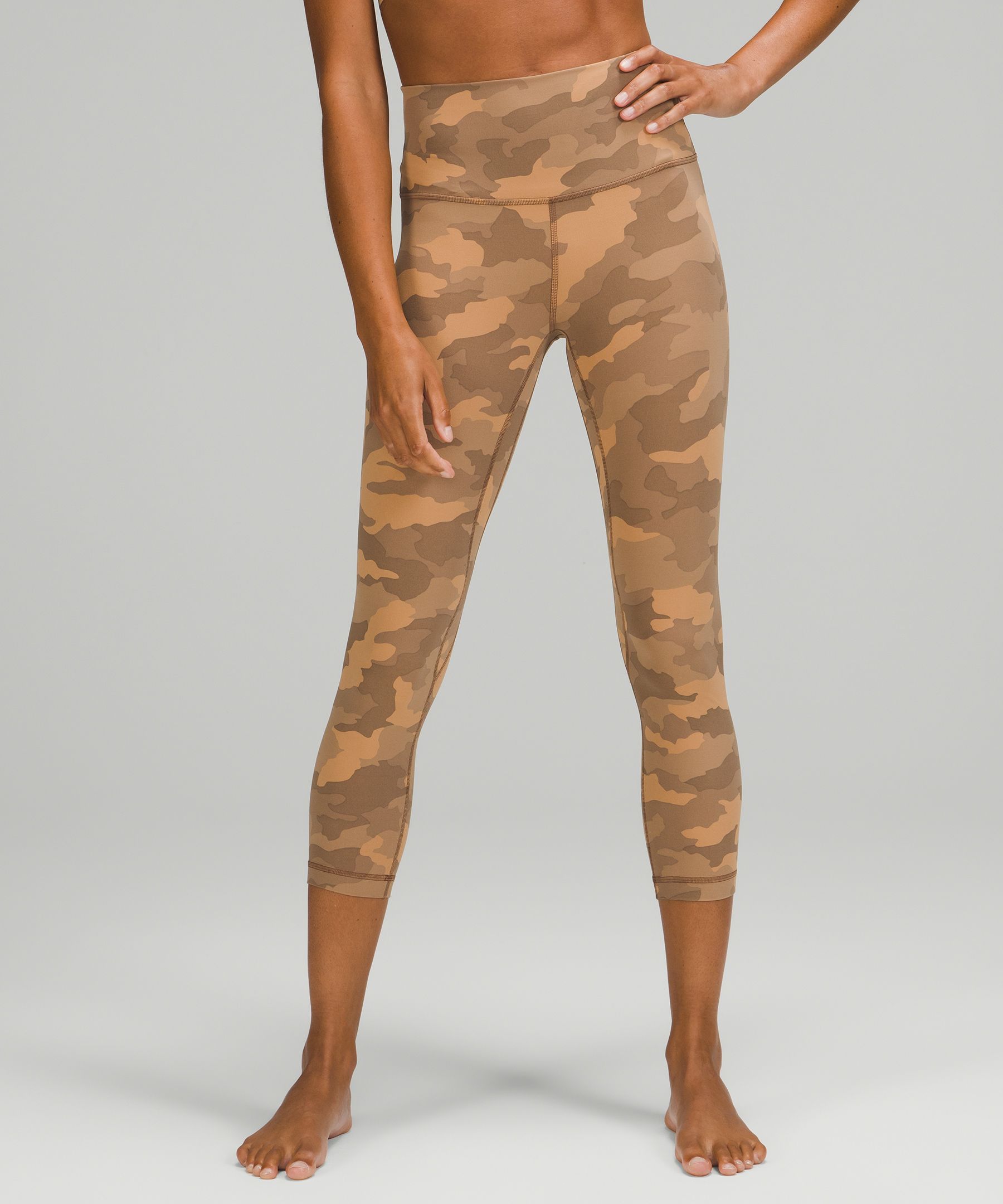 Lululemon Align™ High-rise Crop 23" In Heritage 365 Camo Beige
