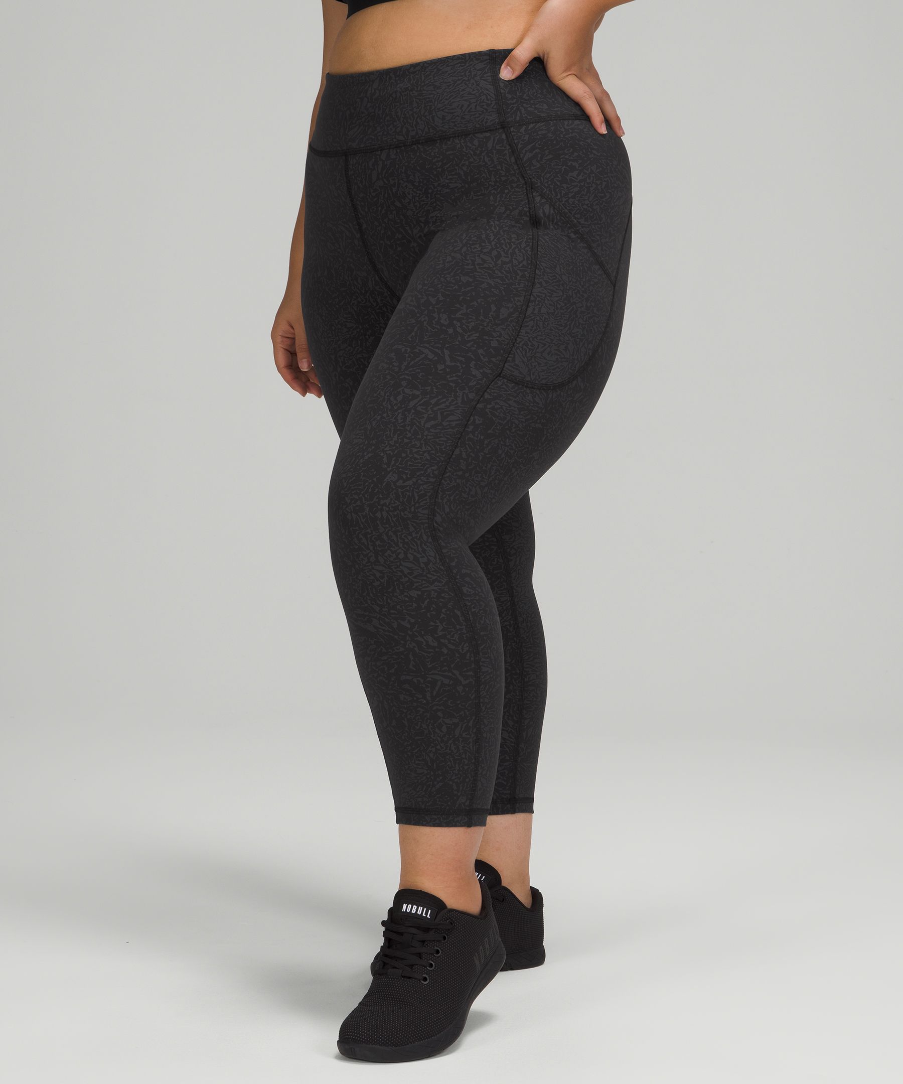 LULULEMON Invigorate High-Rise Crop 23, Black, 6 