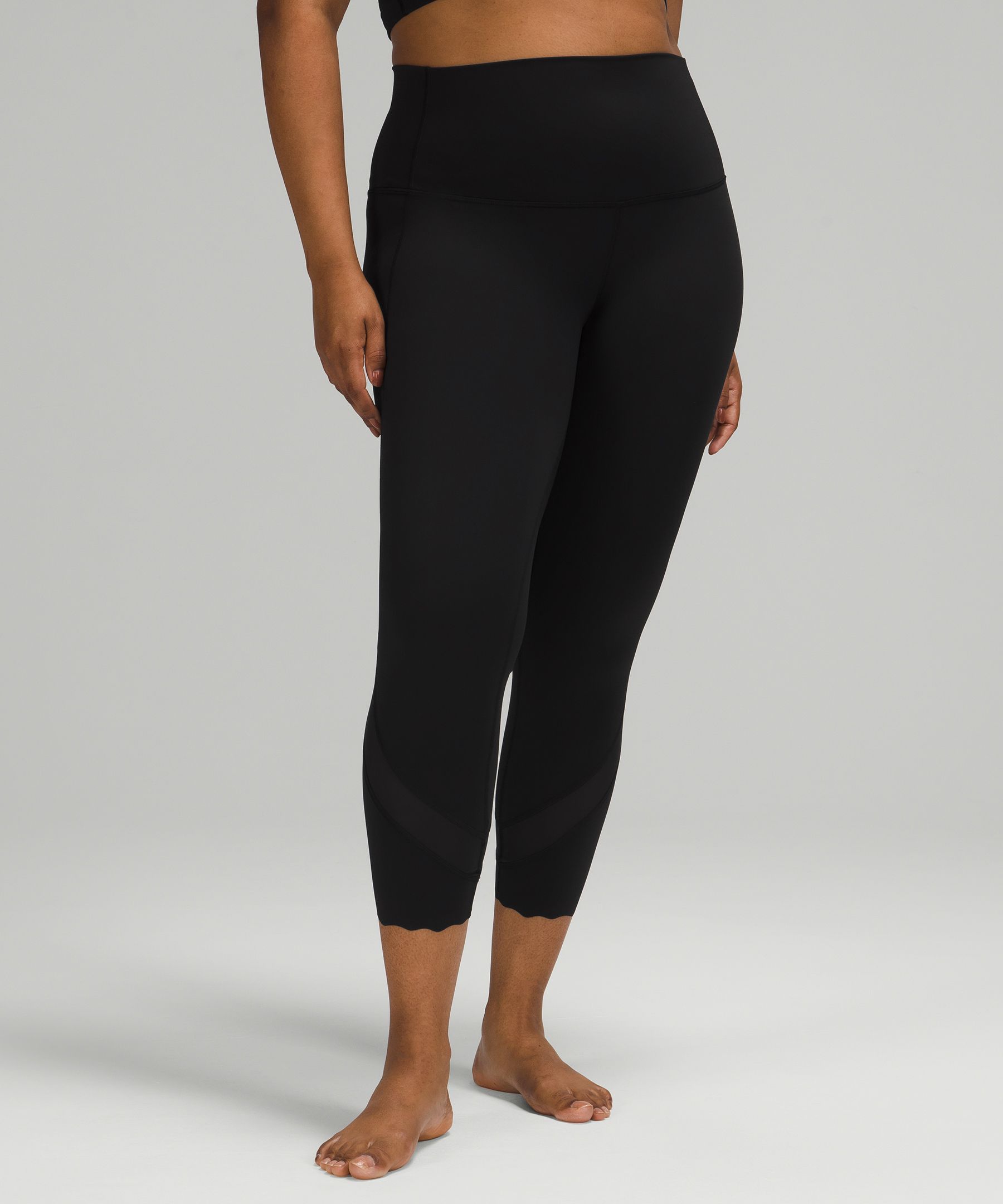 lululemon mesh crop leggings