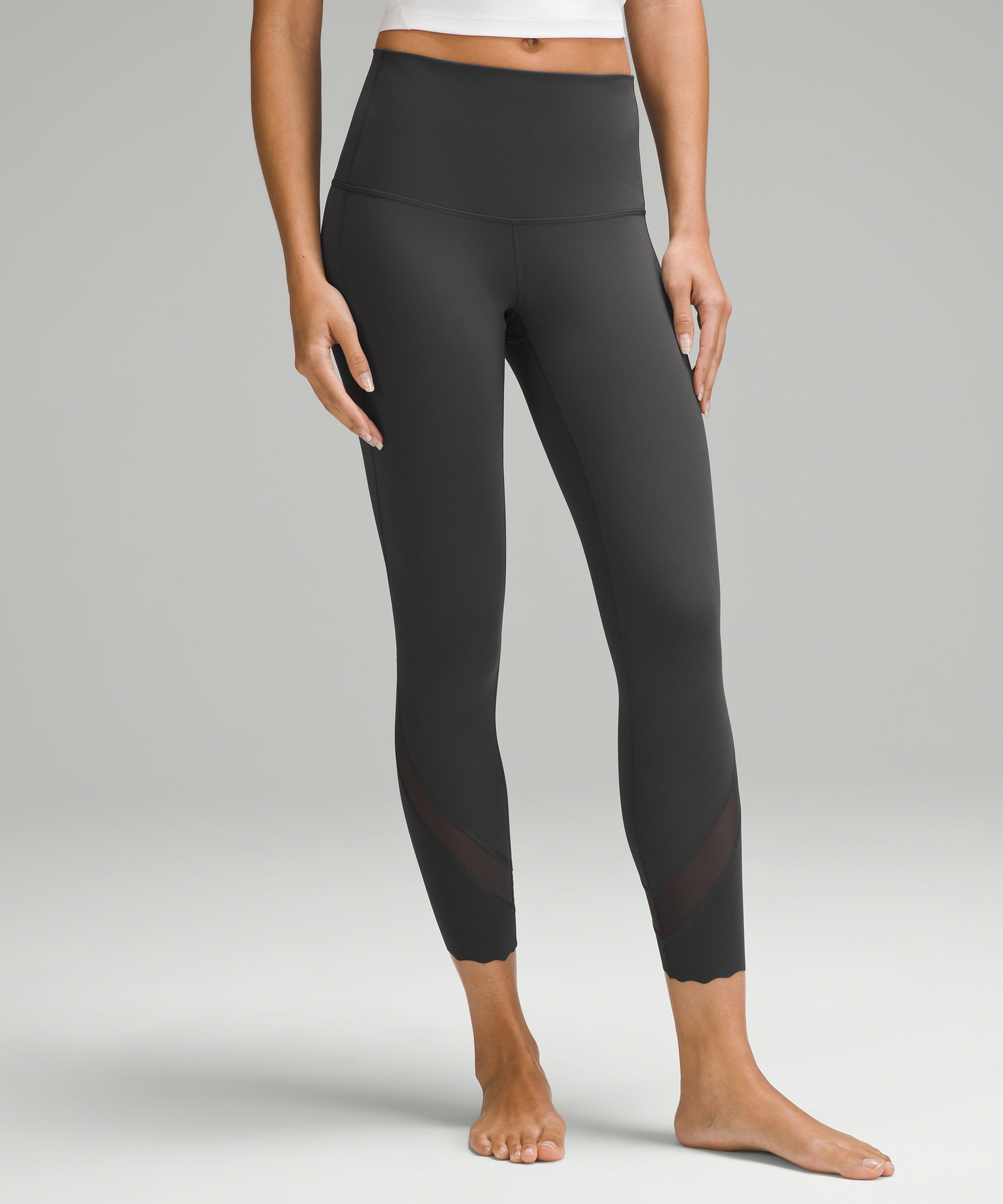 Lululemon Wunder Under High-Rise Crop 23 Yoga Leggings (Black