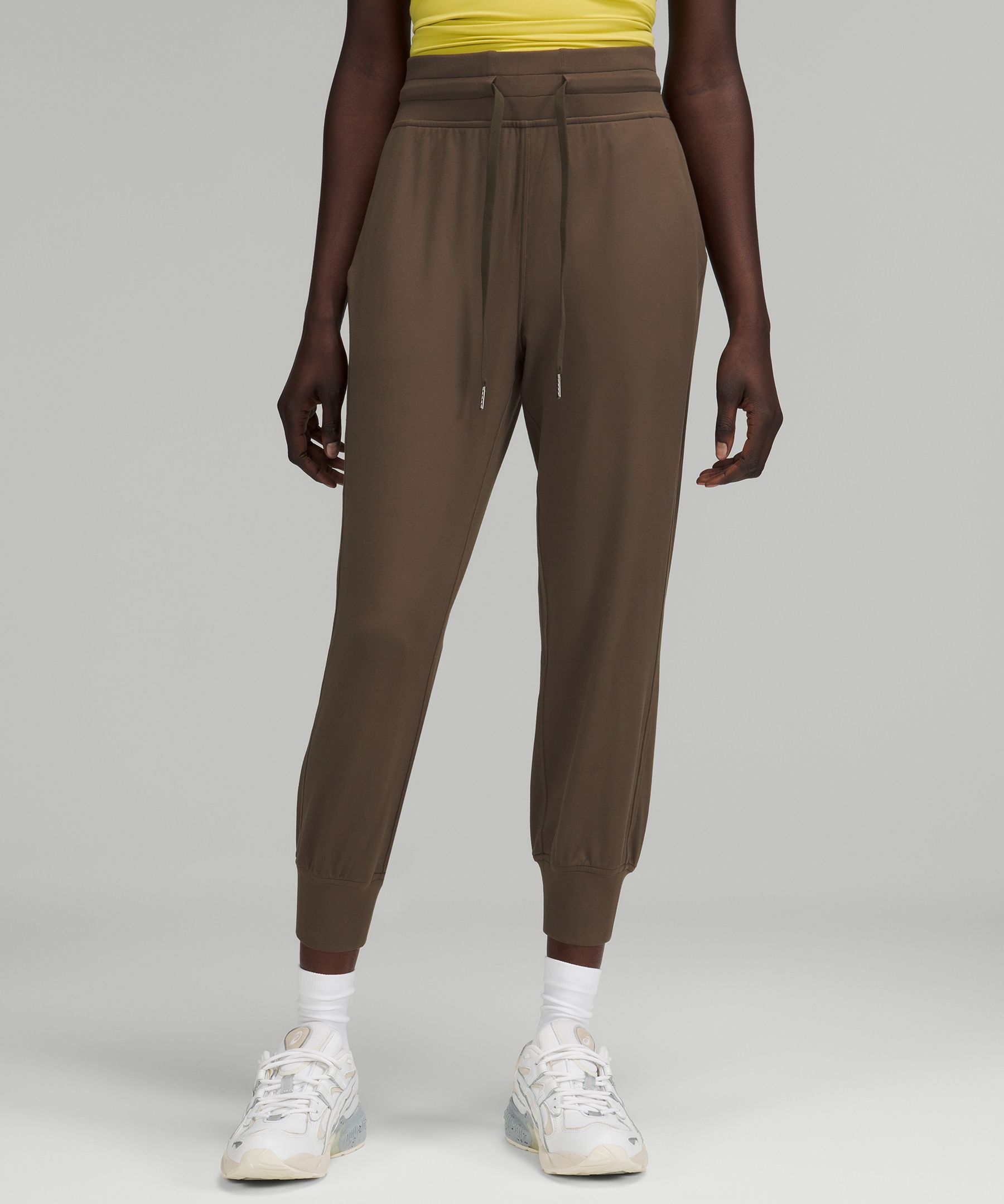 Ready to Rulu High-Rise Cropped Jogger (Heathered Raceway Grey
