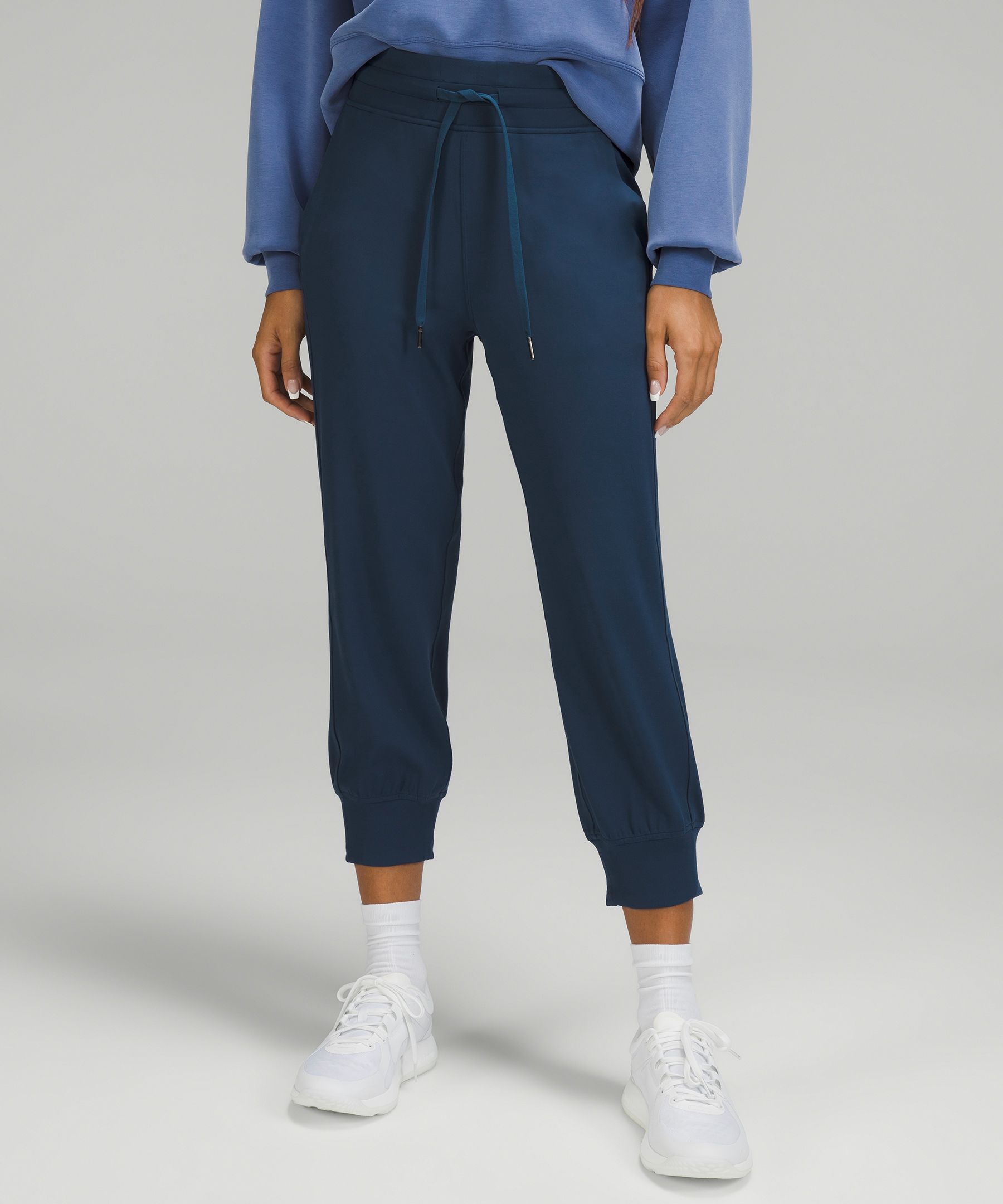 Lululemon Ready To Rulu High-rise Cropped Joggers In Mineral Blue