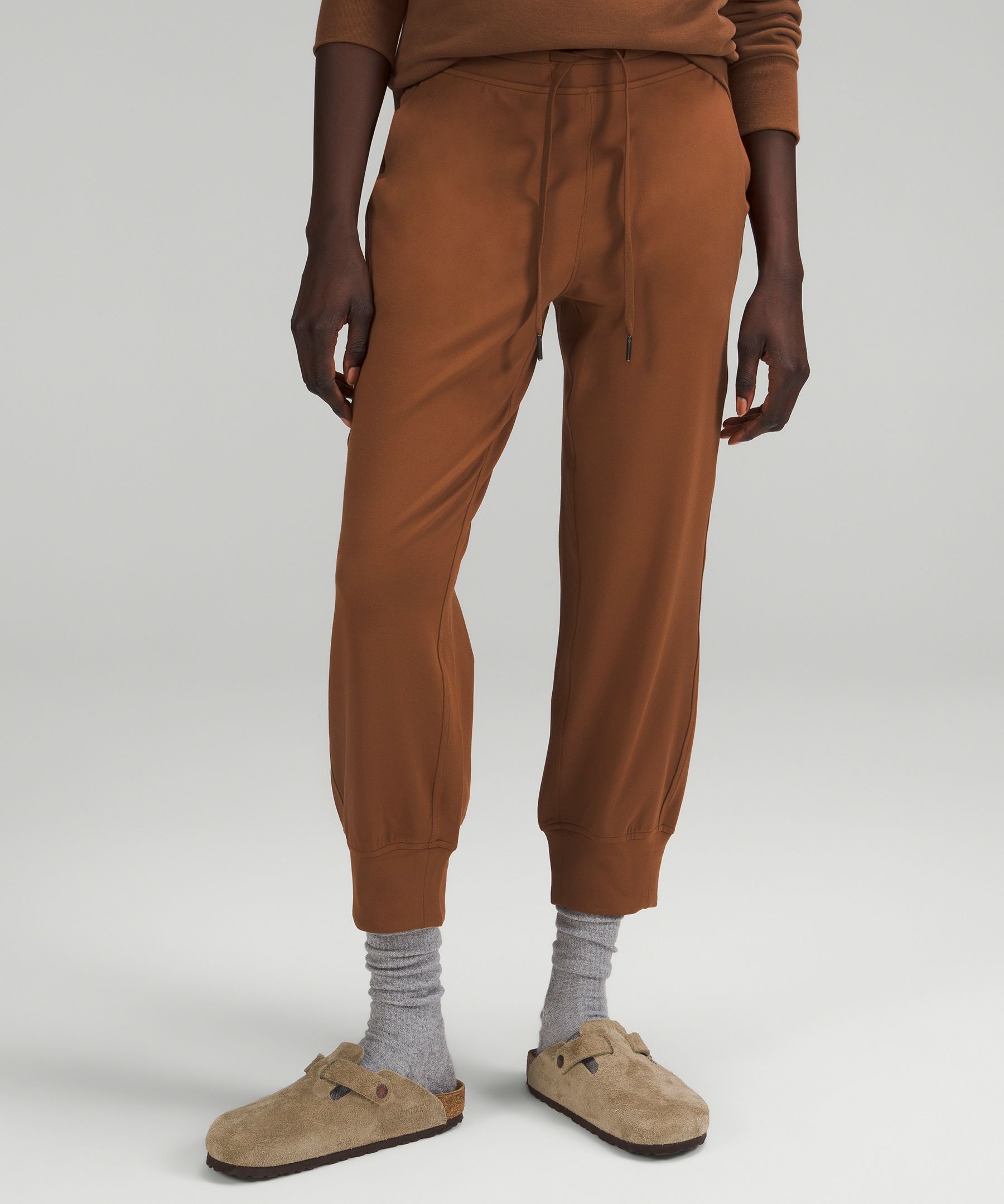 Brown High Rise Jogger Pants Online Shopping