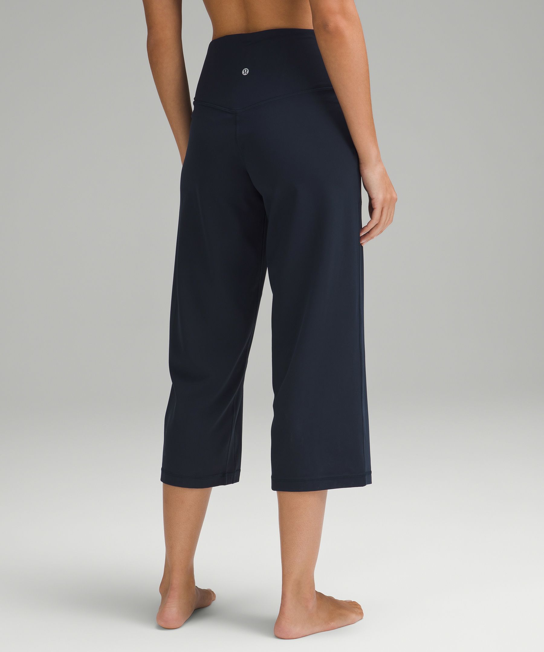 lululemon athletica, Pants & Jumpsuits, Lululemon Align Wide Leg Crop 23  Water Drop