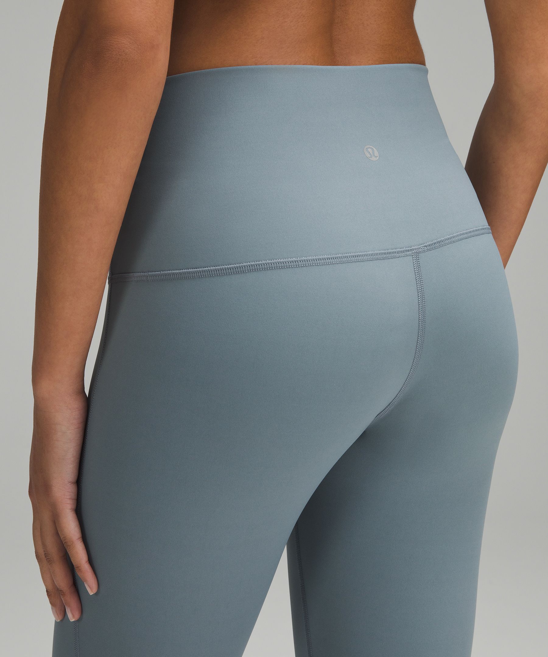 Lululemon x Peloton Wunder Under High-Rise Crop 23 Scallop Gray Leggings  XS/S 4