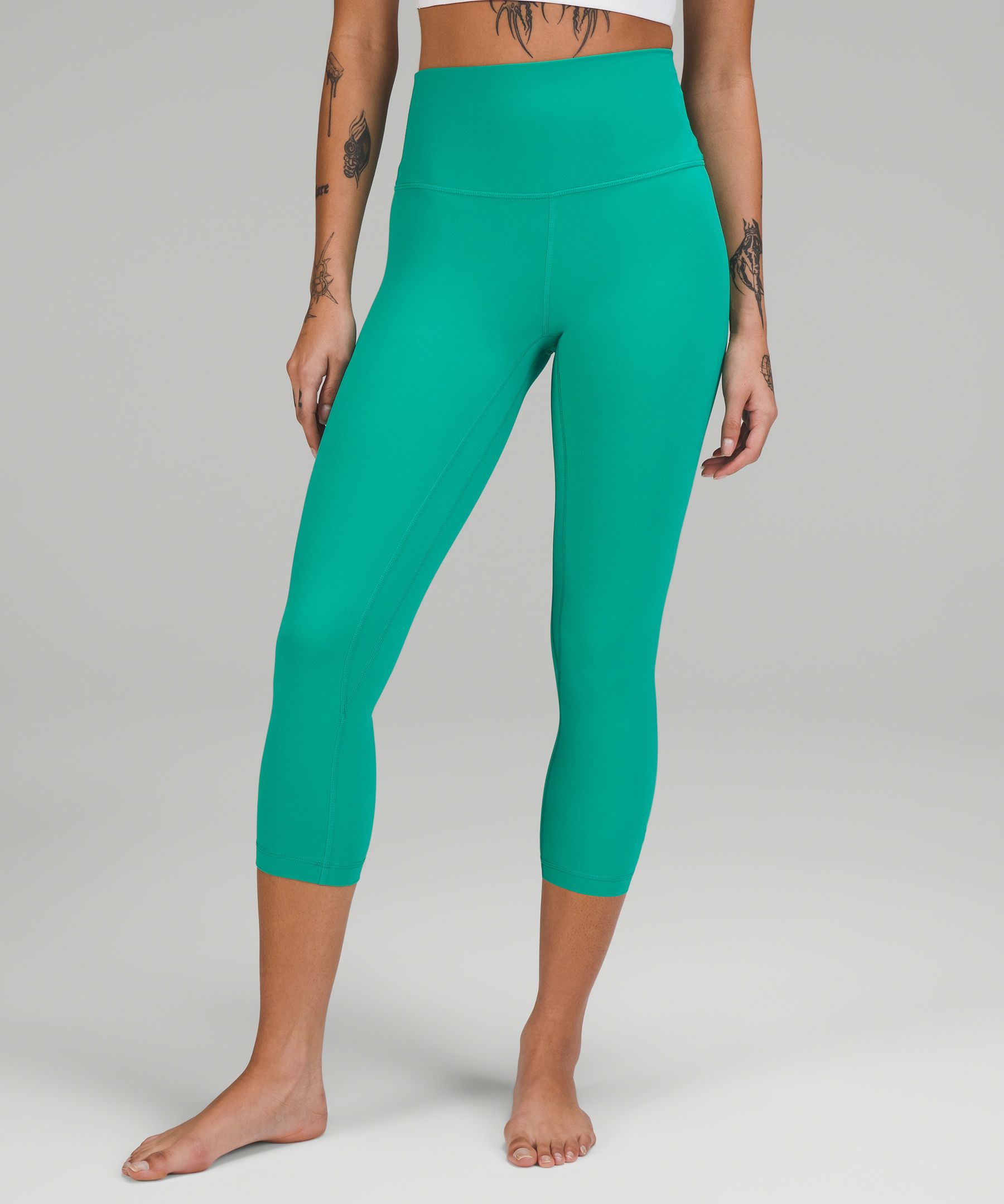 Lululemon Align™ High-rise Crop 23 In Everglade Green | ModeSens