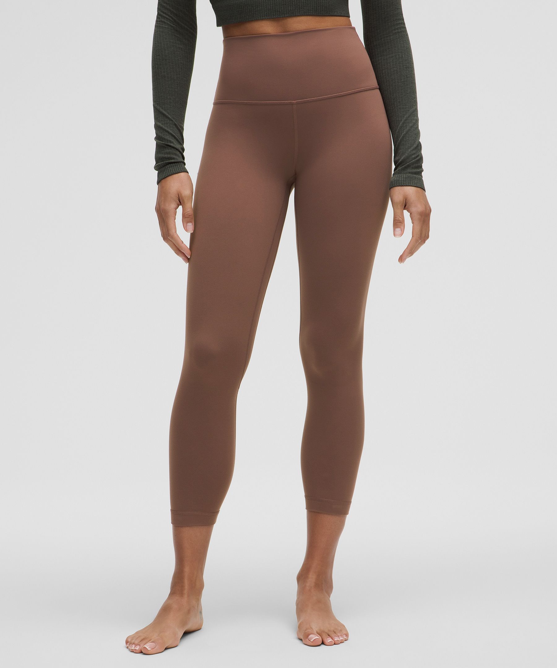 Lululemon Align High rise Crop 23 In Brown ModeSens
