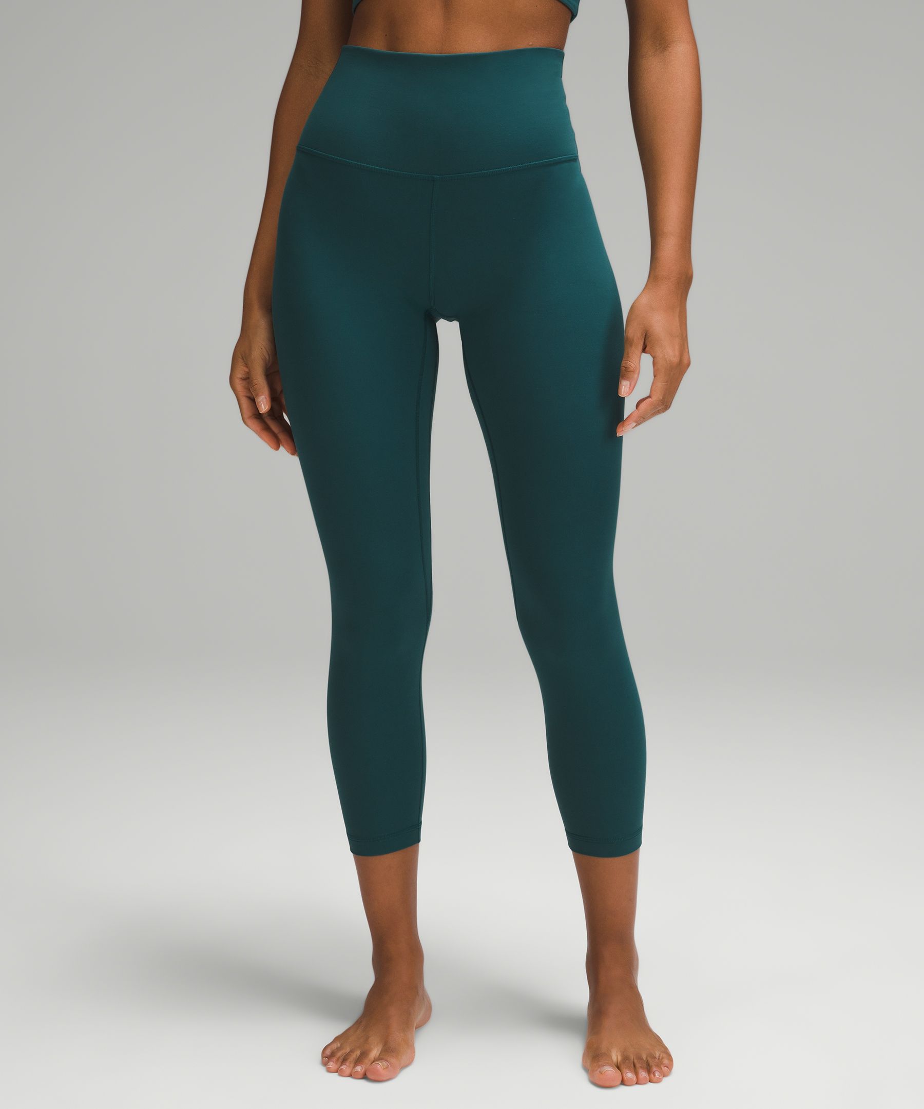 Green lulu 2025 lemon leggings