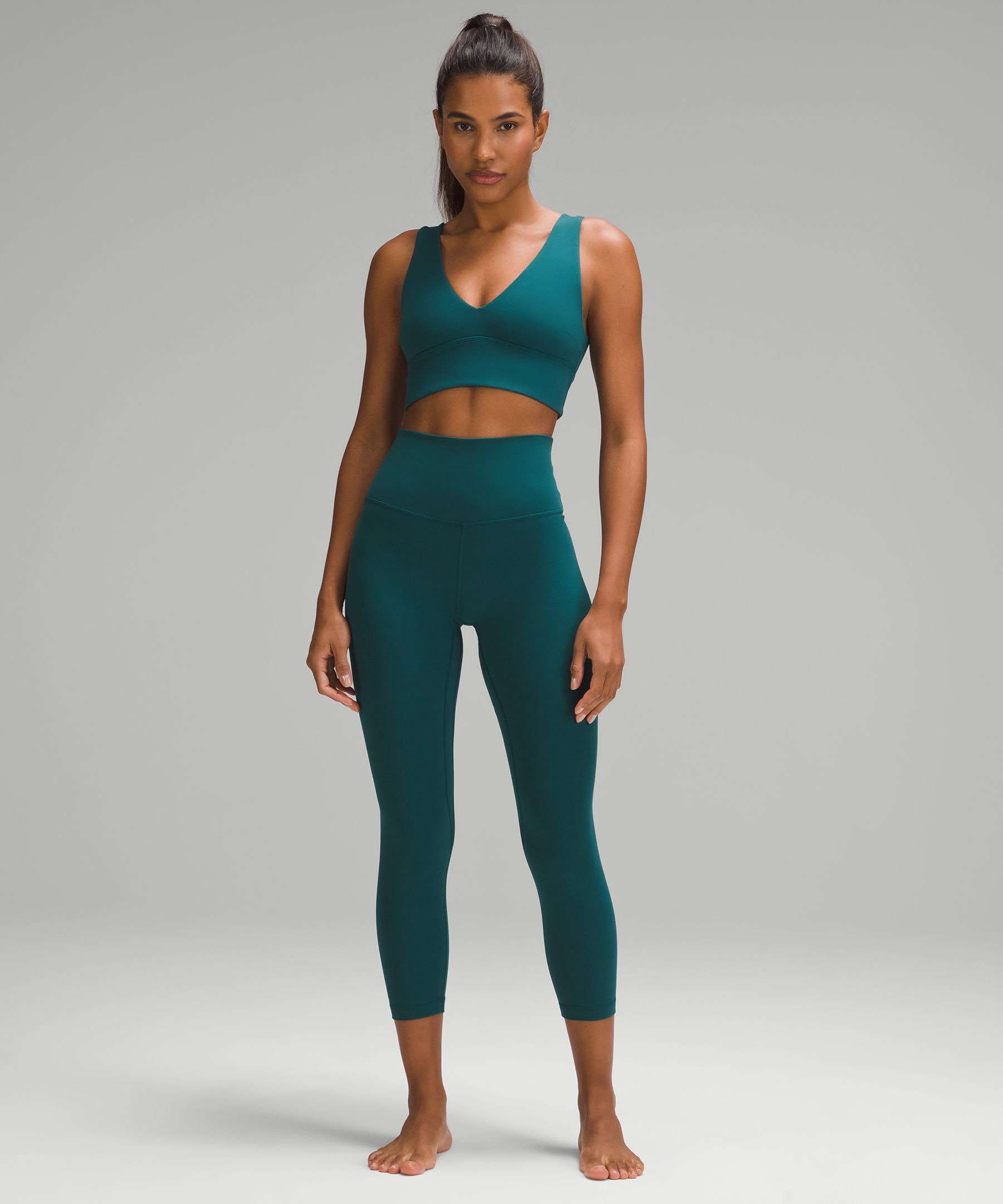 Lululemon Align Crop 21 *Diamond Dye - Diamond Dye Graphite Grey Bronze  Green - lulu fanatics