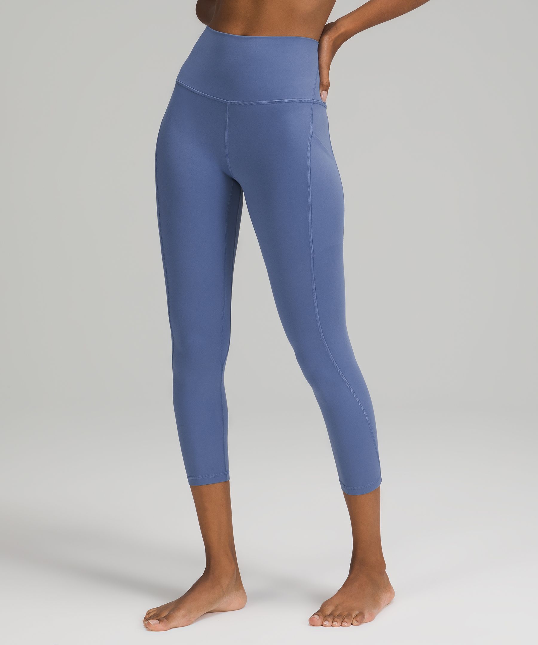 Lululemon Align™ High-rise Crop With Pockets 23" In Blue