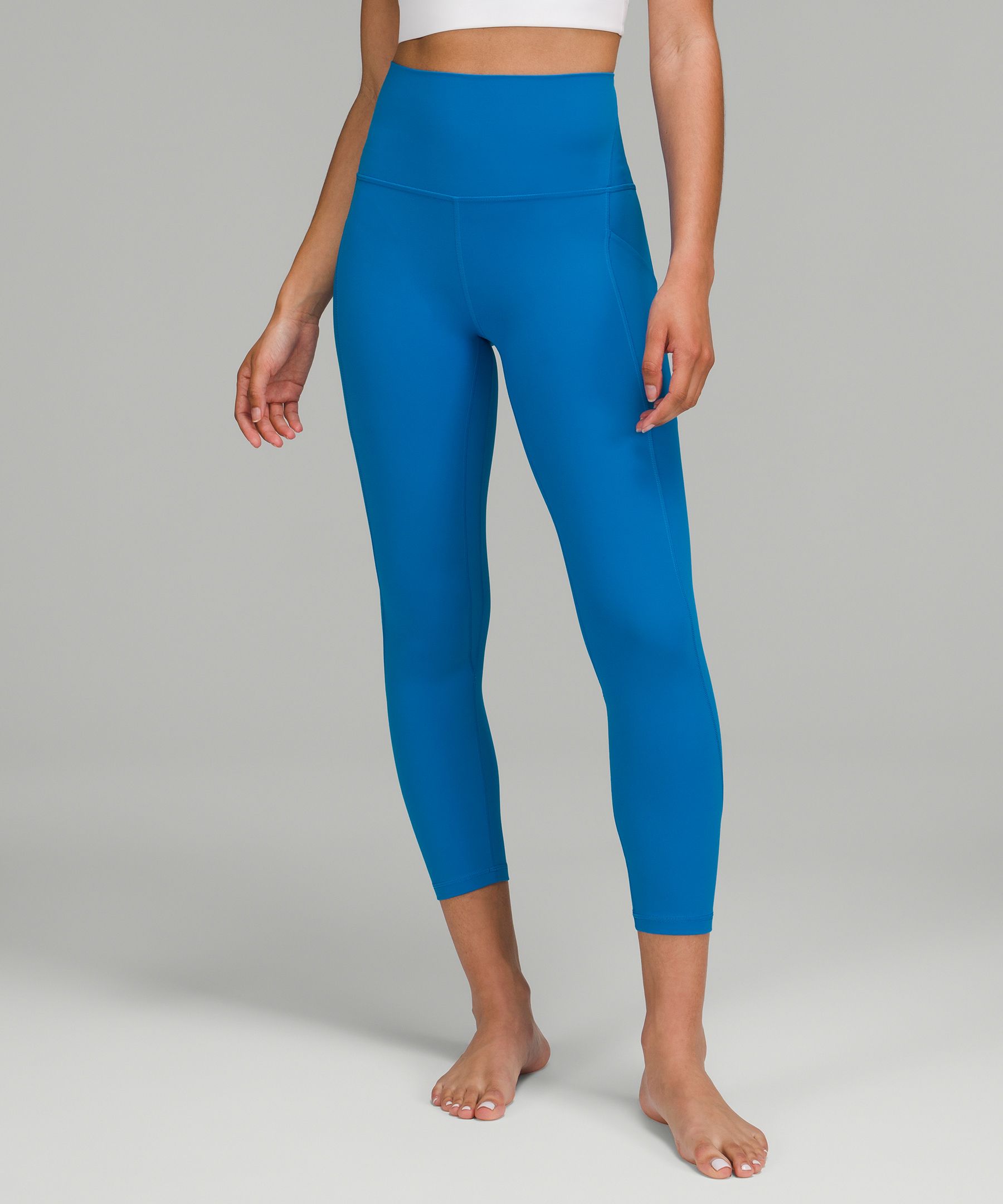 Lululemon Align™ High-rise Crop With Pockets 23" In Poolside