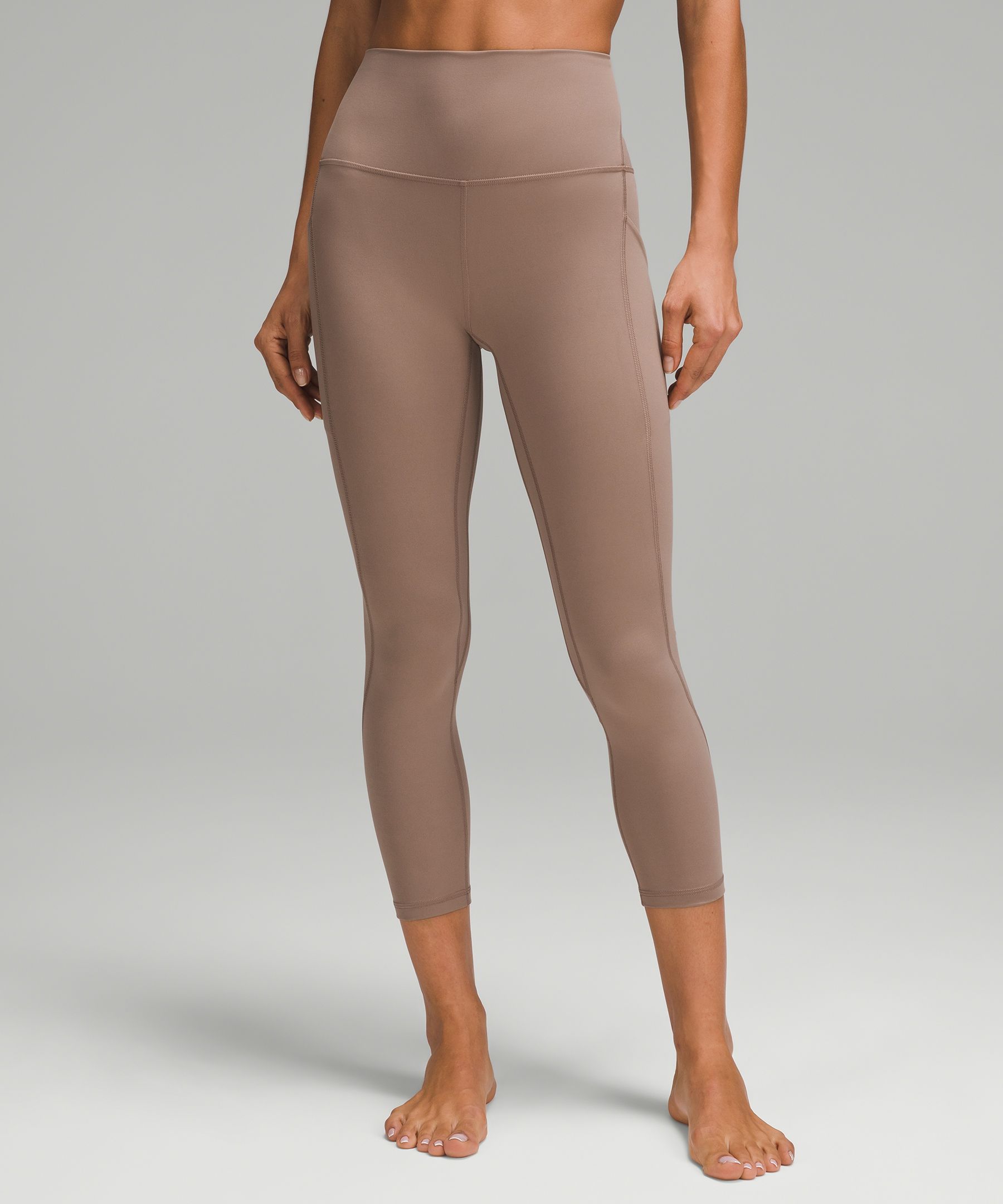 Shop Lululemon Align™ High-rise Crop With Pockets 23"