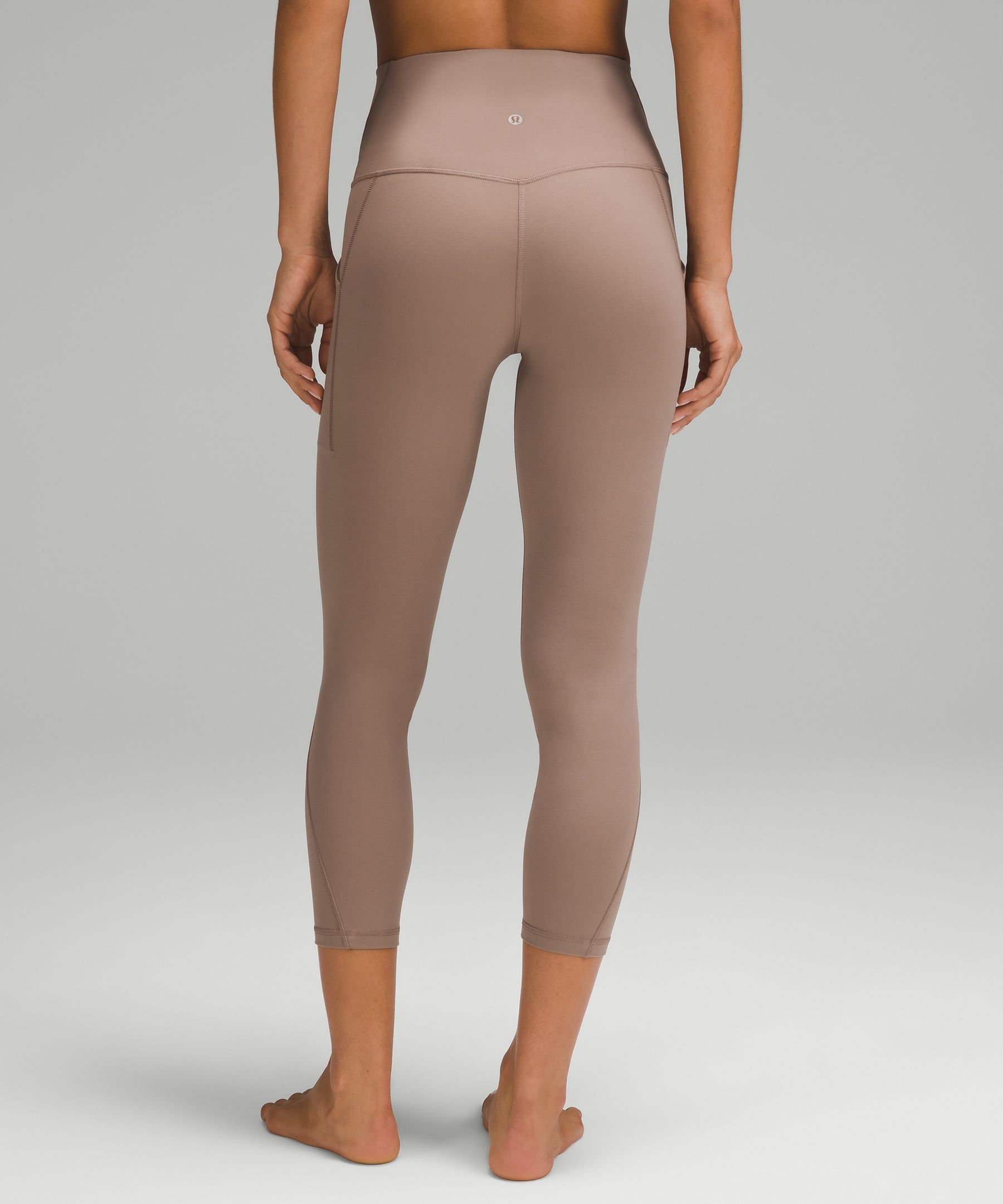 Shop Lululemon Align™ High-rise Crop With Pockets 23"