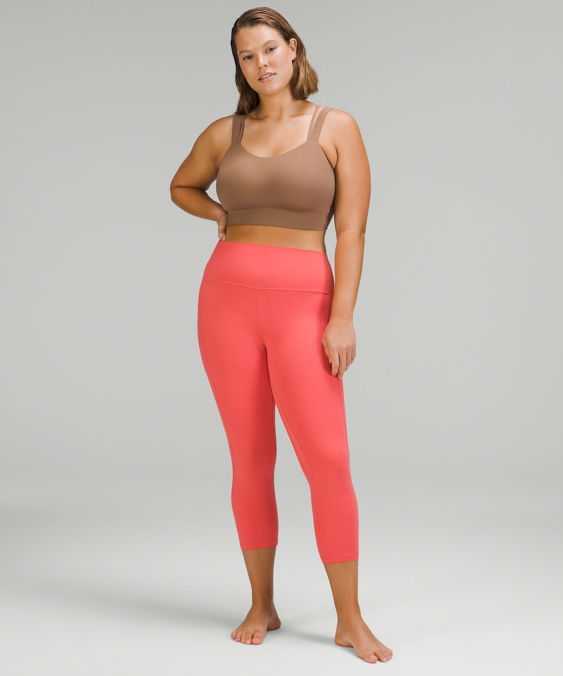 New lululemon Align HR Crop 23 ” Leggings and Bra Set Size 6 A/B MSRP $156