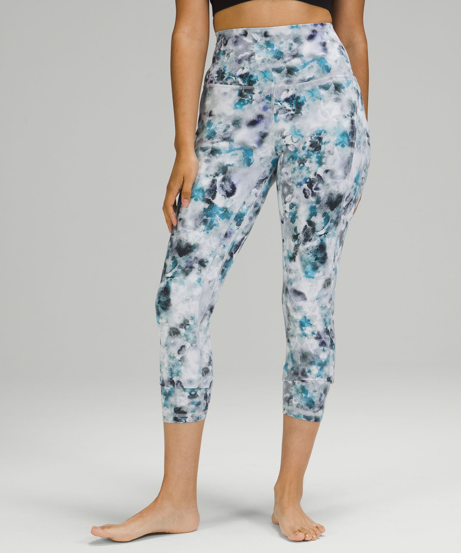 Lululemon Align™ High-rise Crop With Pockets 23 In Kaleidofloral