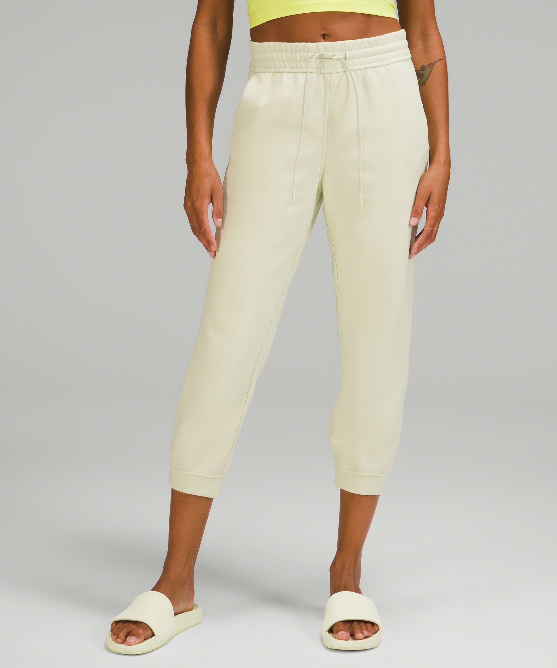 Lululemon Loungeful High-rise Cropped Joggers In Dewy
