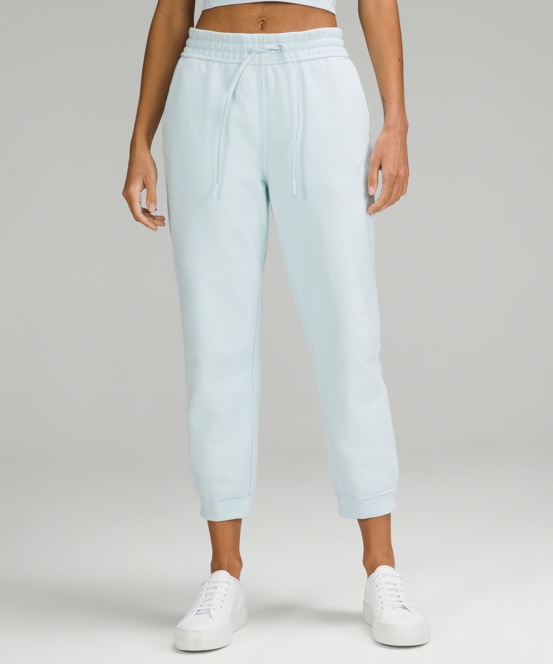 Lululemon Loungeful High-rise Cropped Joggers In Blue