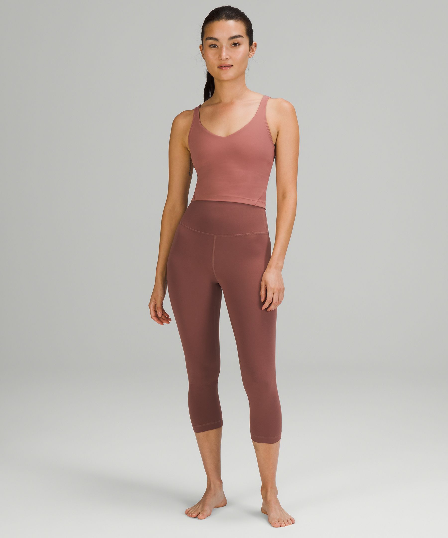 Lululemon cross waist align leggings cacao, Women's Fashion, Activewear on  Carousell