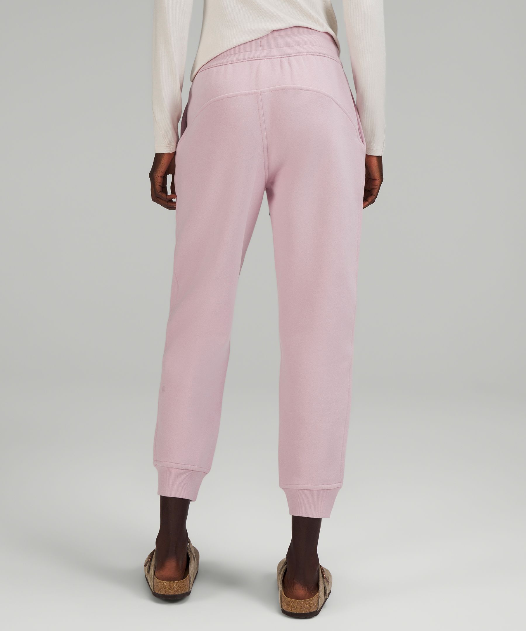 NWT New Lululemon Scuba High-Rise Jogger 7/8 Length Heathered Pink Taupe  Size 10