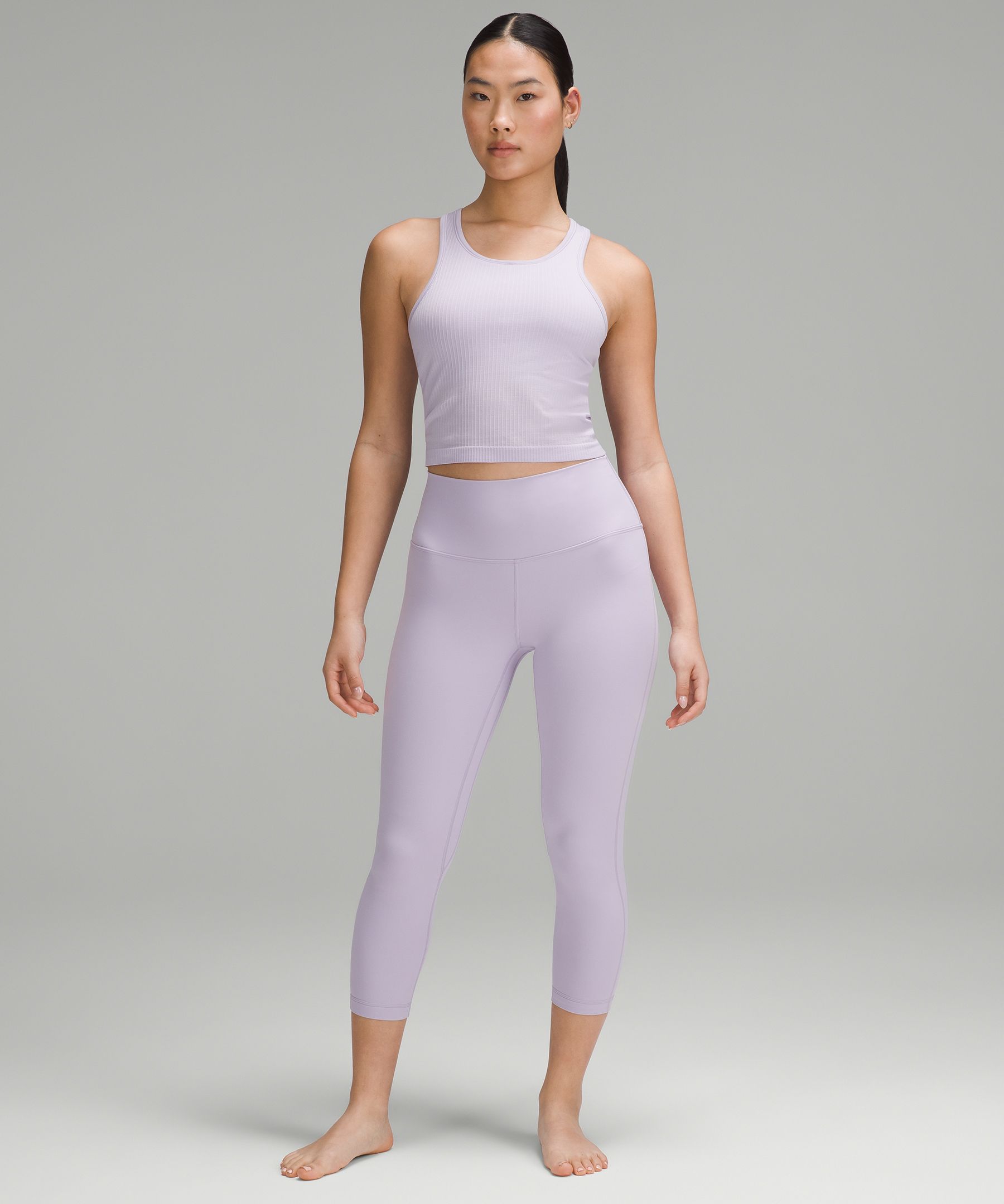 New lululemon Align HR Crop 23 ” Leggings and Bra Set Size 6 A/B