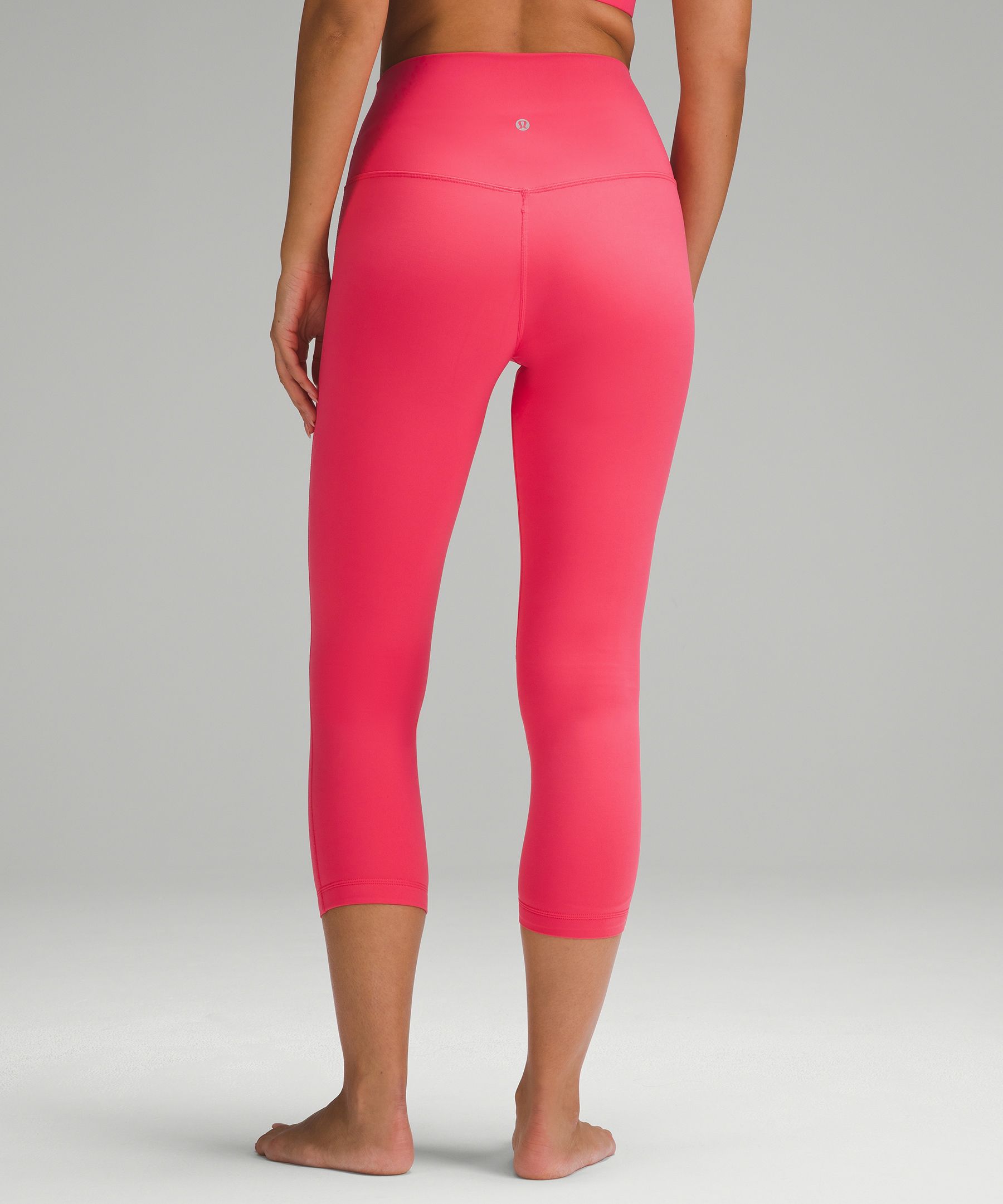 Lululemon Align High-Rise Crop 23 - Dark Red - lulu fanatics