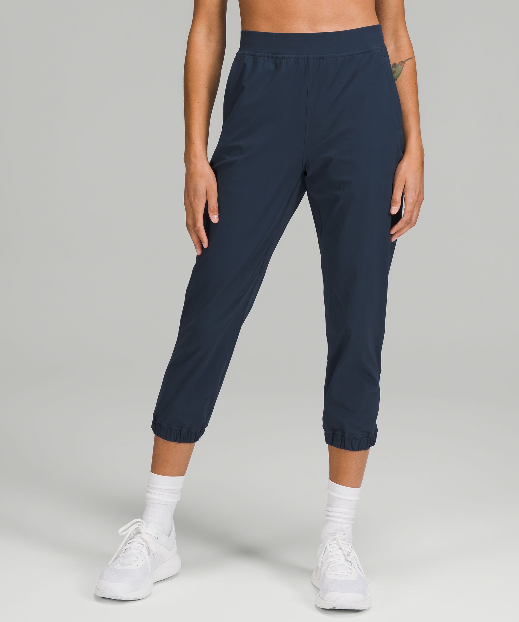 Lululemon Adapted State High-rise Cropped Joggers 23" In Blue