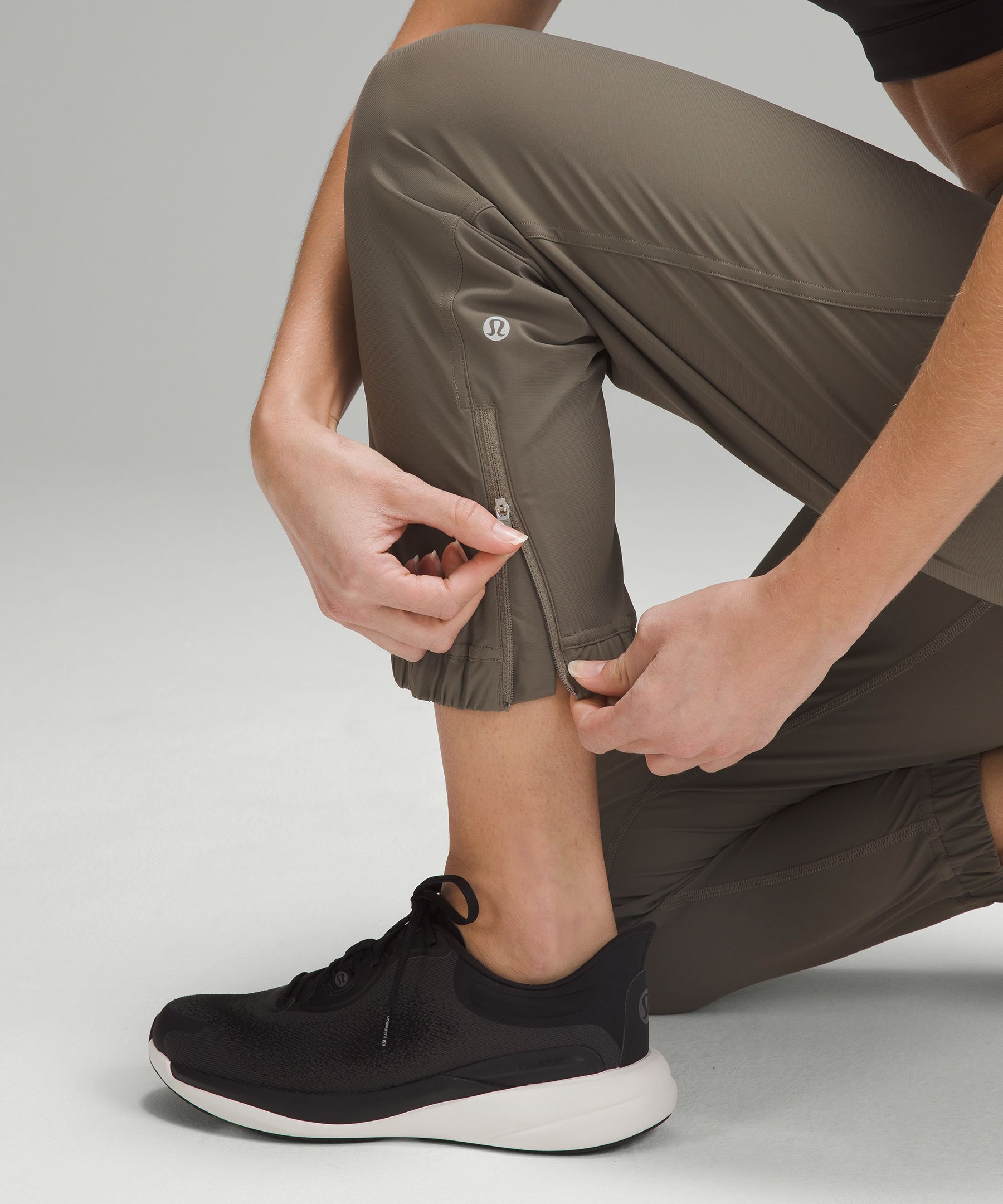 Shop Lululemon Adapted State High-rise Cropped Joggers