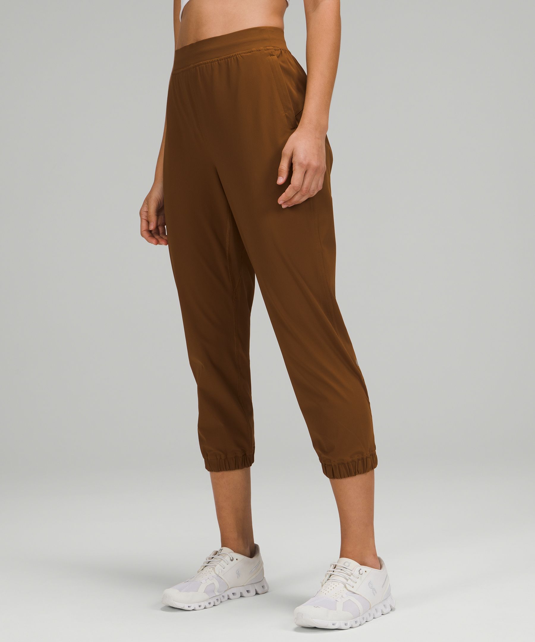 Lululemon Adapted State High-rise Joggers Crop 23" In Copper Brown