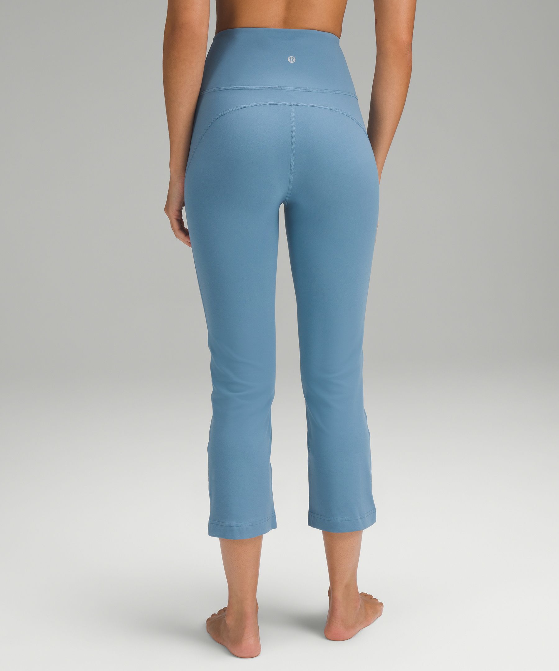 Lululemon Gather & Crow Crop - Beaming Blue - lulu fanatics