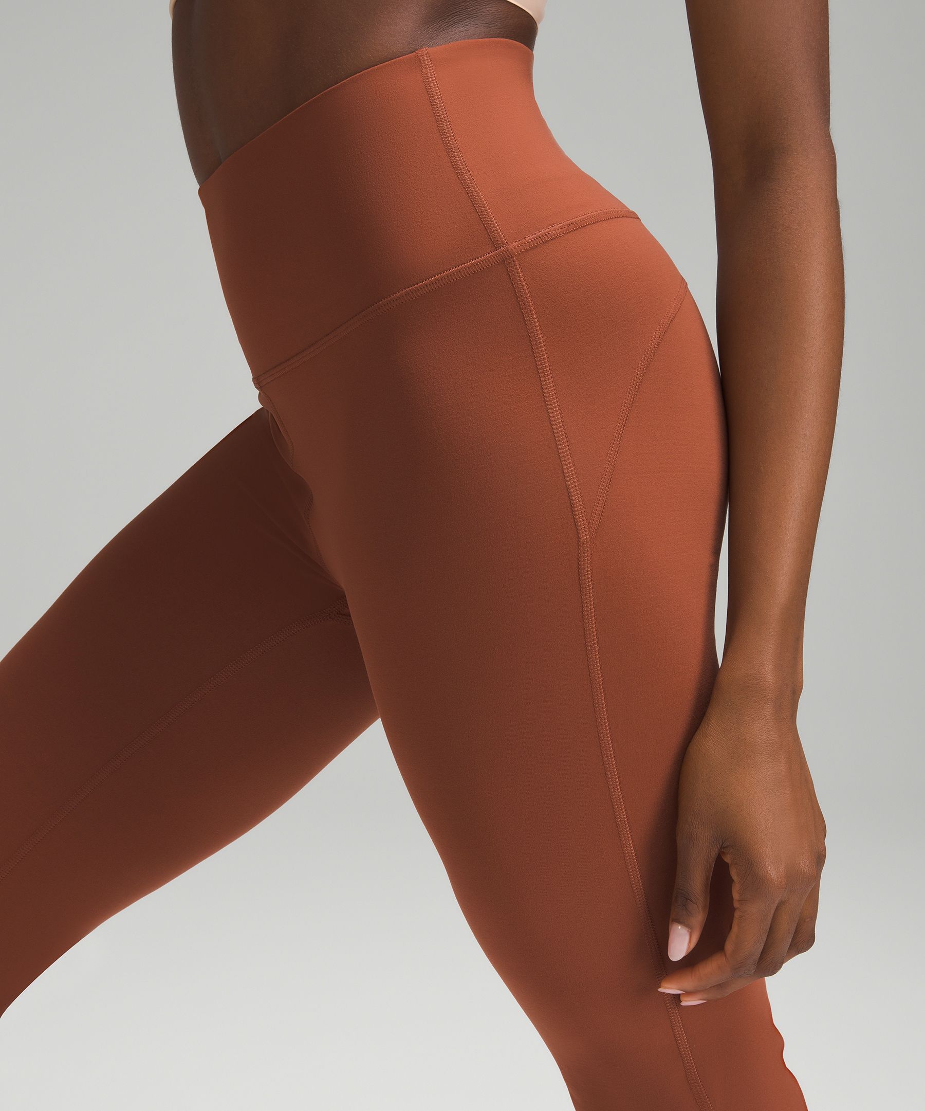 Lululemon Groove Super-high-rise Crop 23 Nulu - Ancient Copper