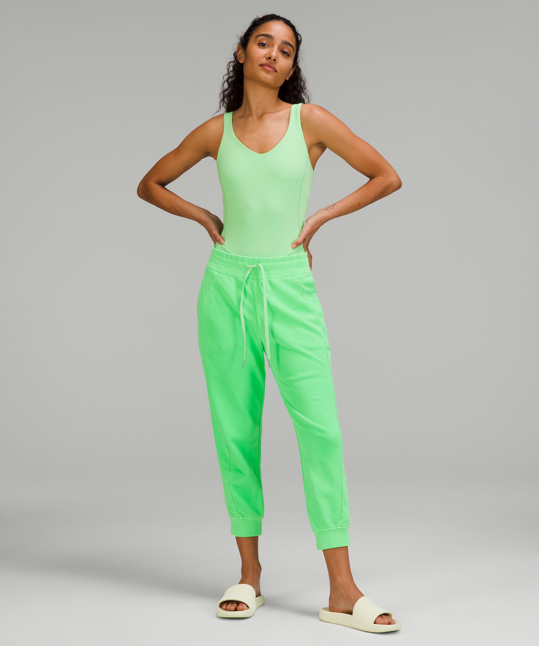 Scuba High-Rise Cropped Jogger *Neon Wash