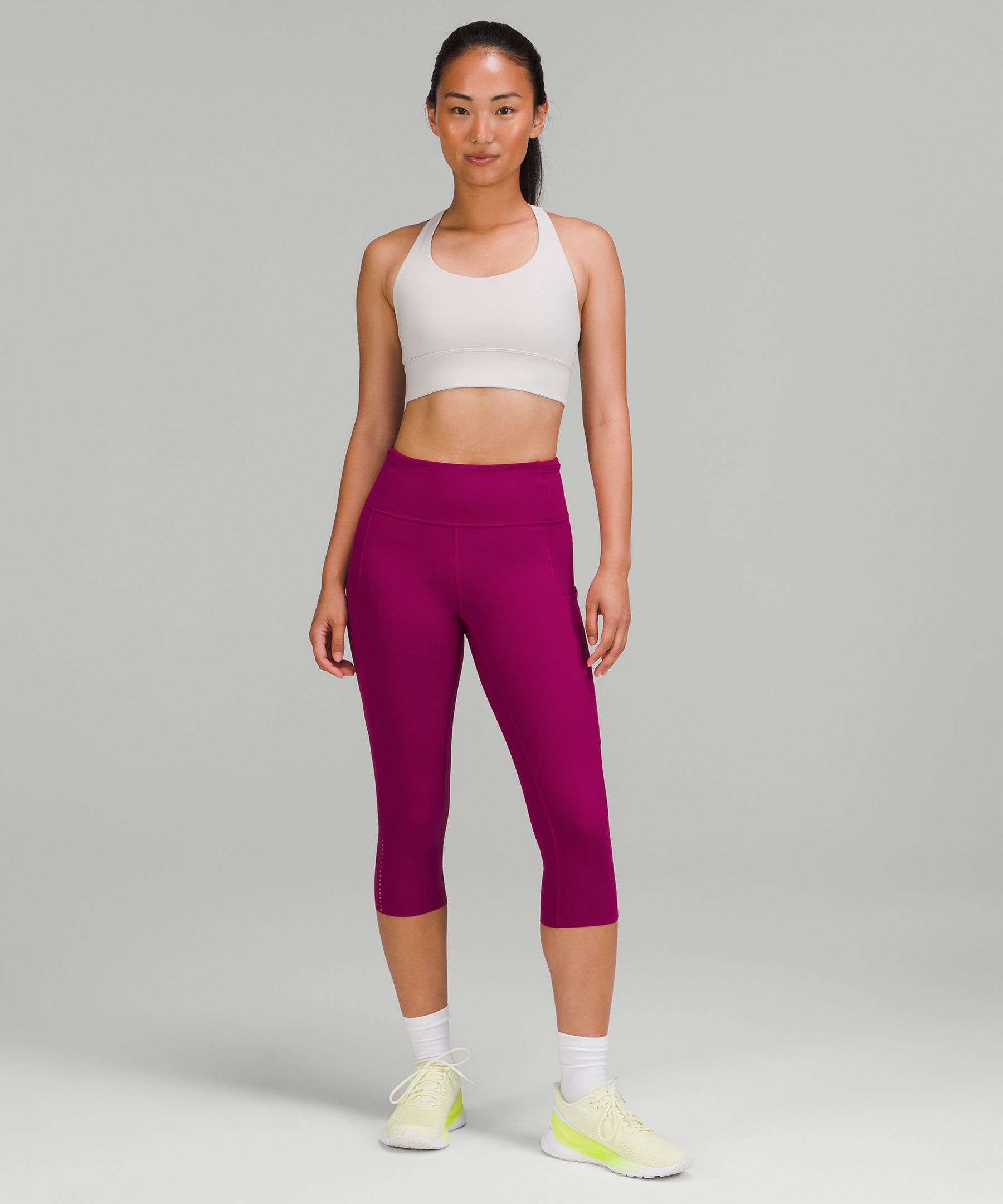 Fast and Free Reflective High-Rise Crop 18" *Asia Fit