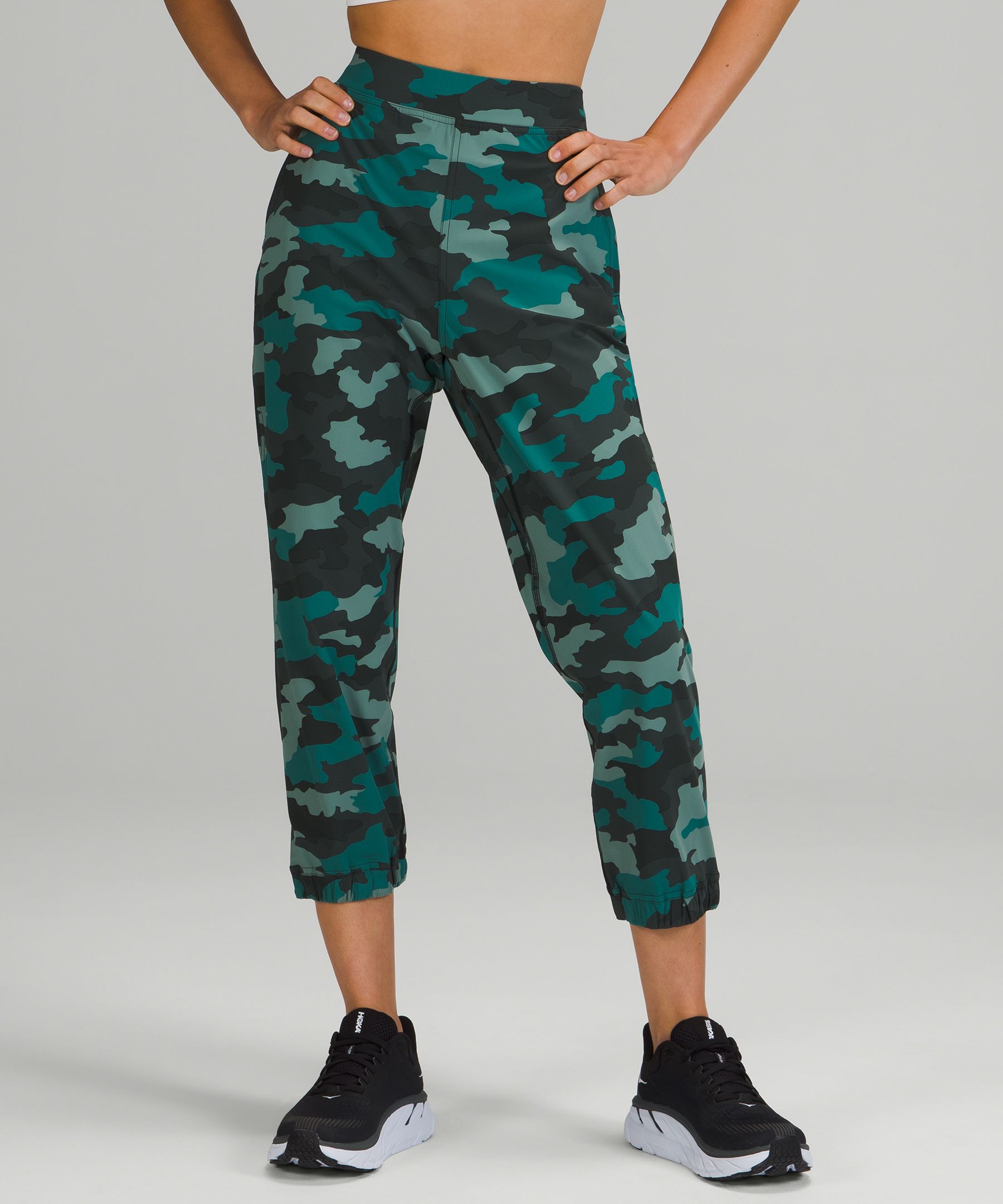 Lululemon Adapted State High-rise Joggers Crop In Heritage 365 Camo Tidewater Teal Multi