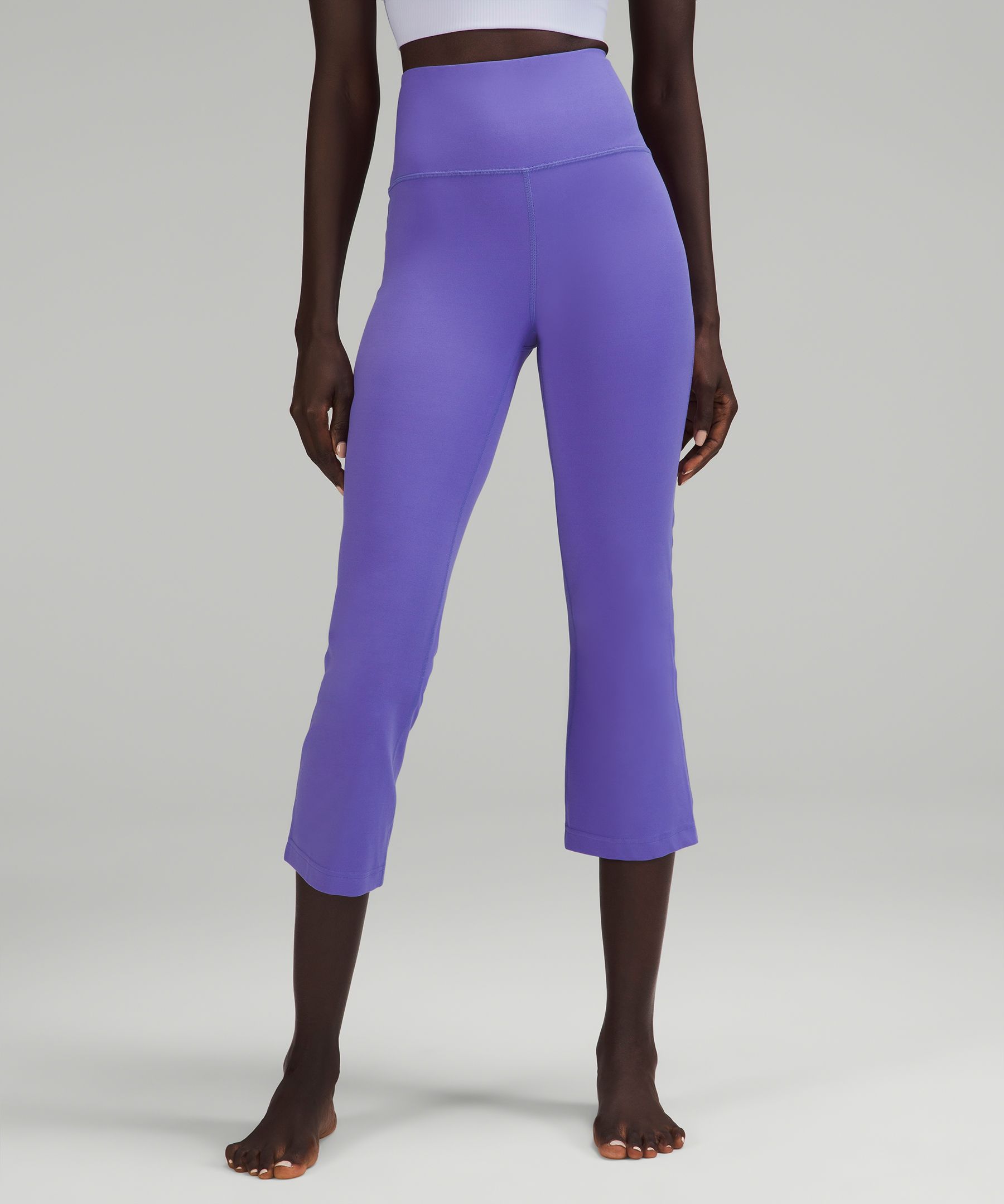 Lululemon Groove Super-high-rise Crop 23" Nulu In Charged Indigo