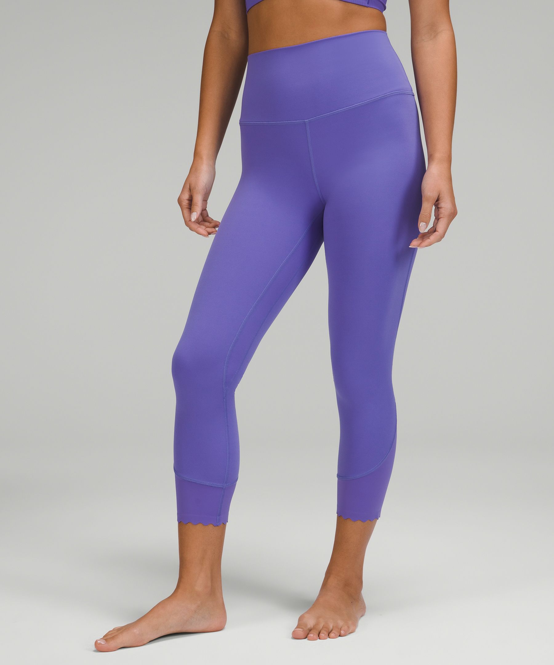 Lululemon Align™ Scalloped Hem High-rise Crop 23" In Charged Indigo