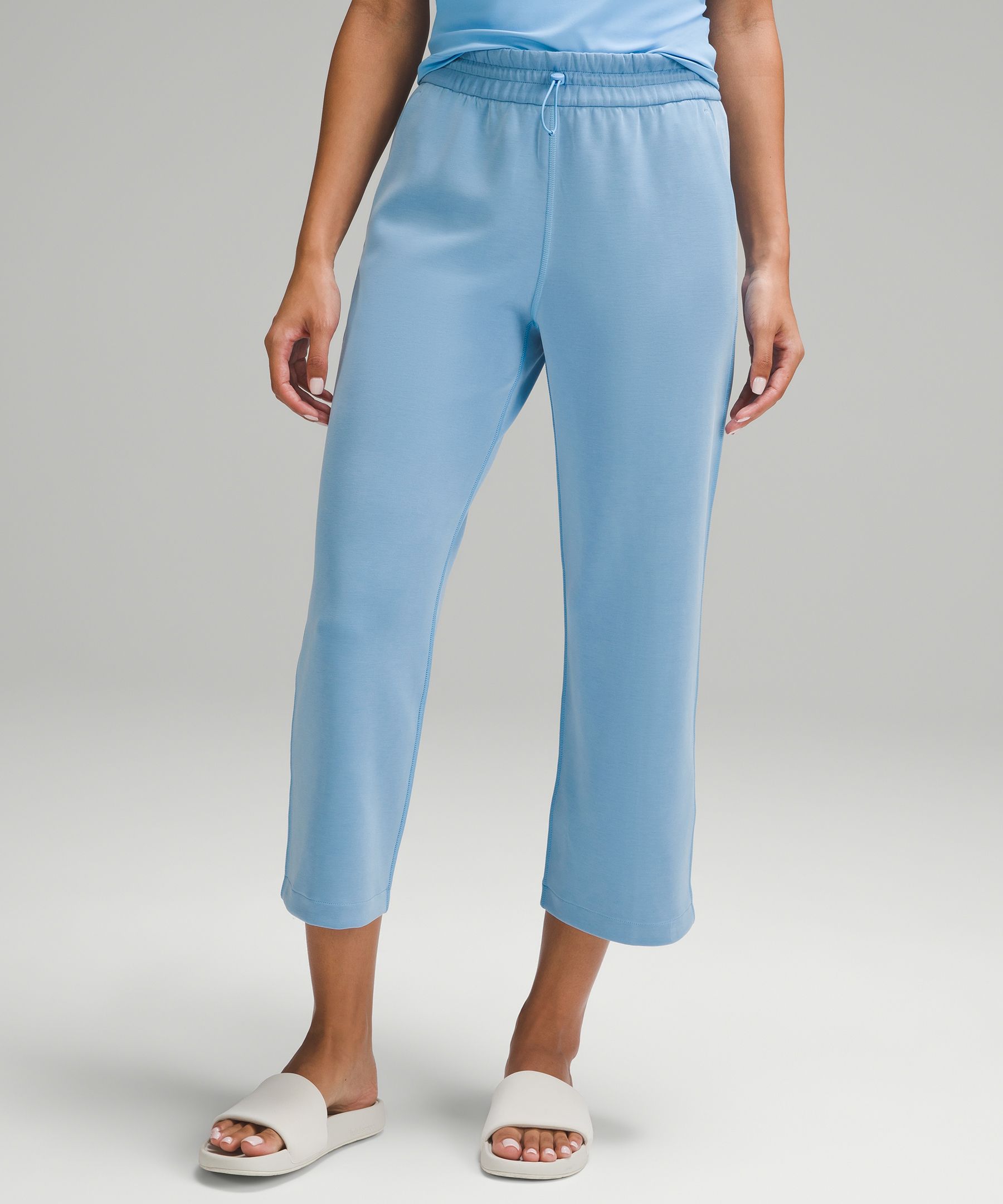 Lululemon Softstreme High-rise Straight-leg Cropped Pants