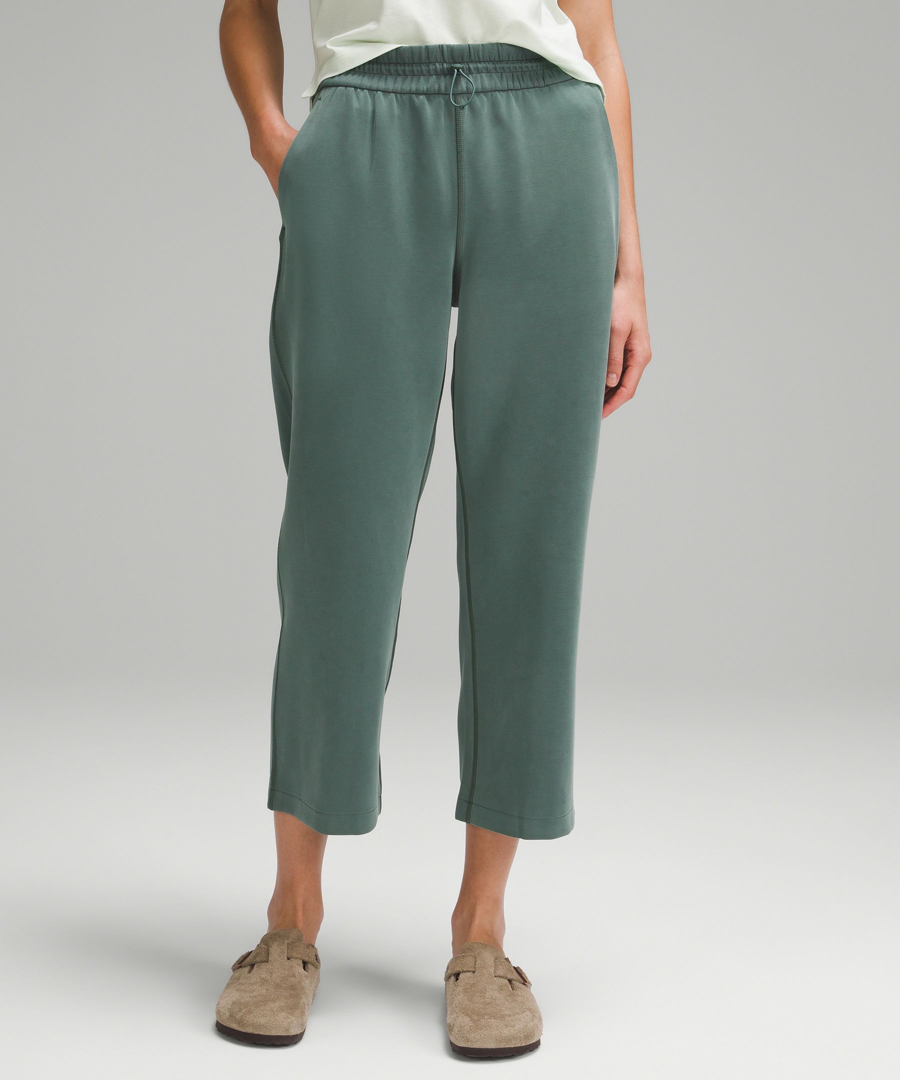 Lululemon lululmeon softstreme cropped pants chambray size 4 - $75 - From  Ava