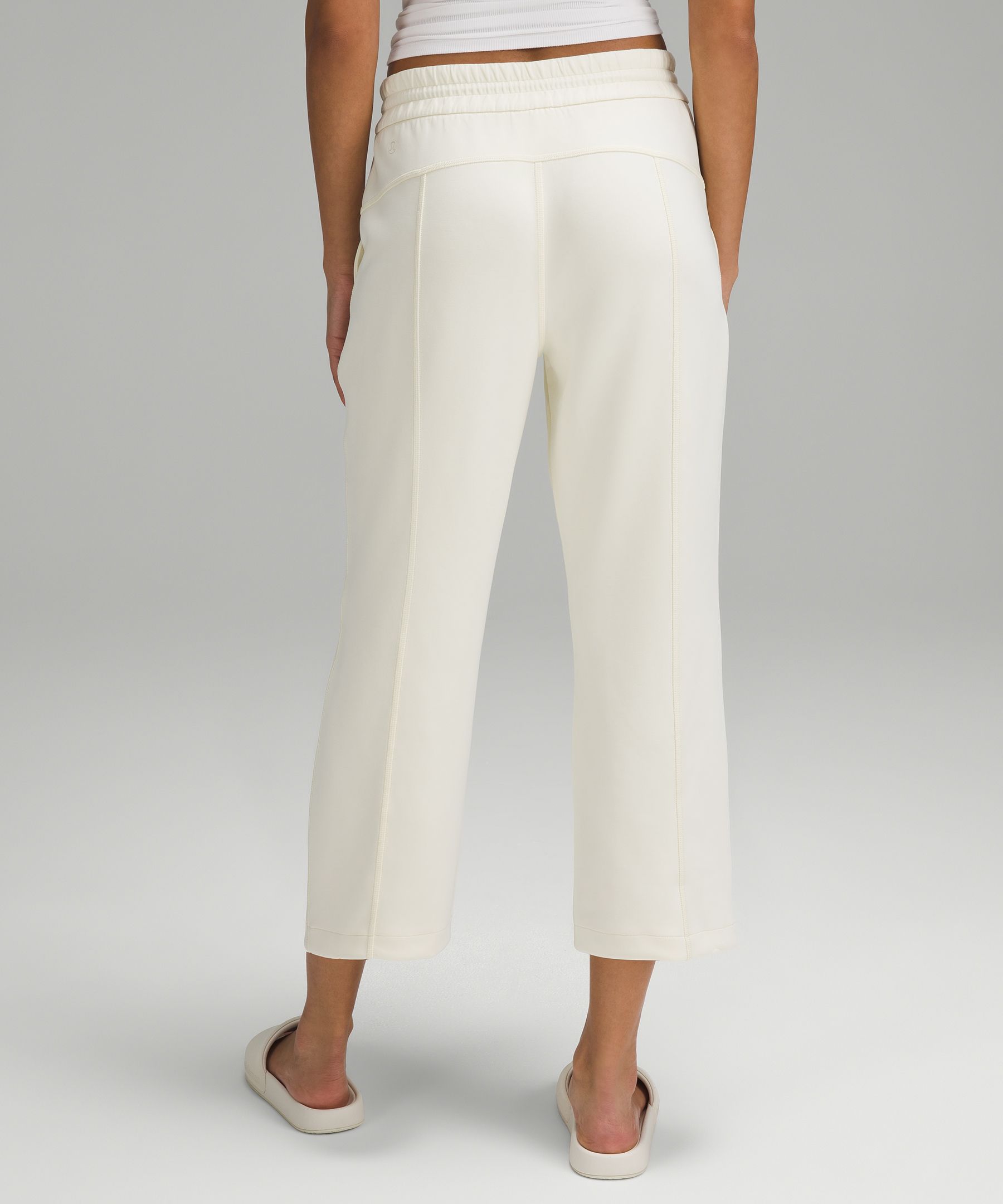 Soft Surroundings Superla Stretch Life is Good Straight Leg Crop Pants