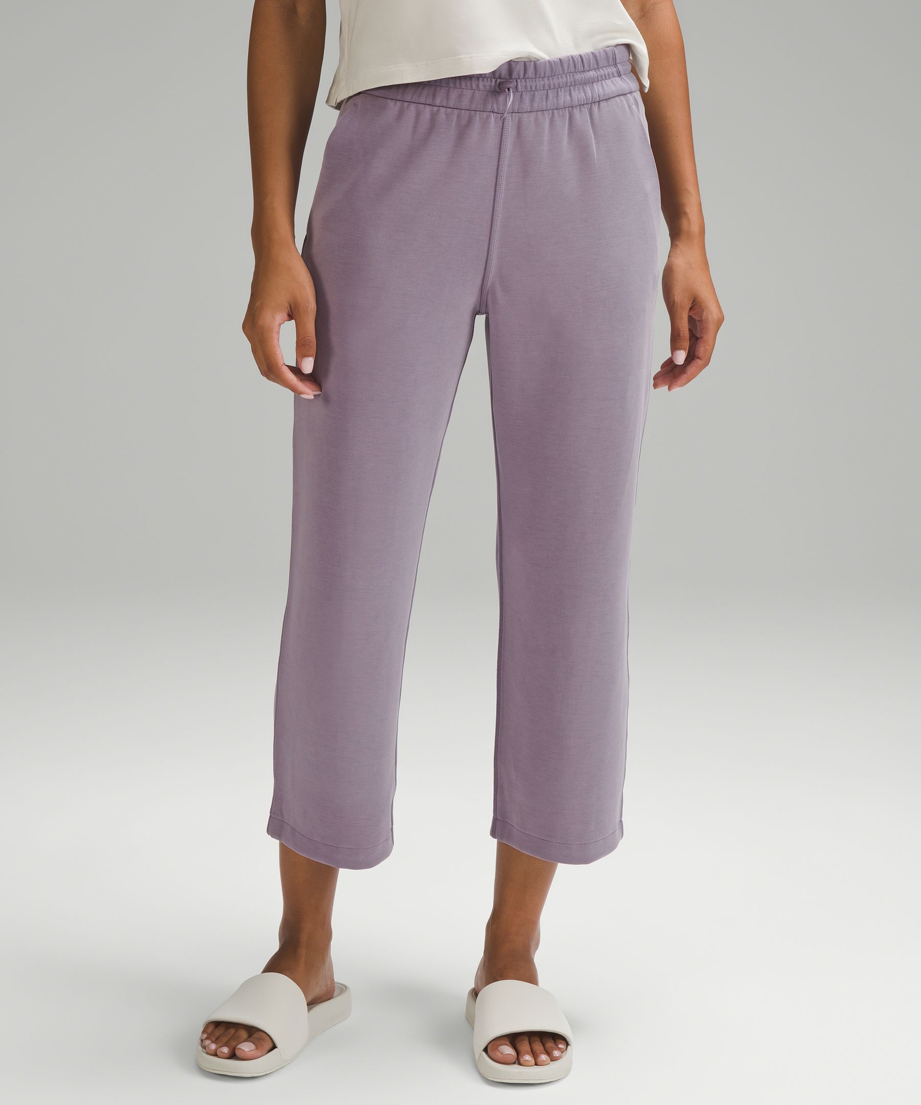 Lululemon Softstreme High-rise Straight-leg Cropped Pants