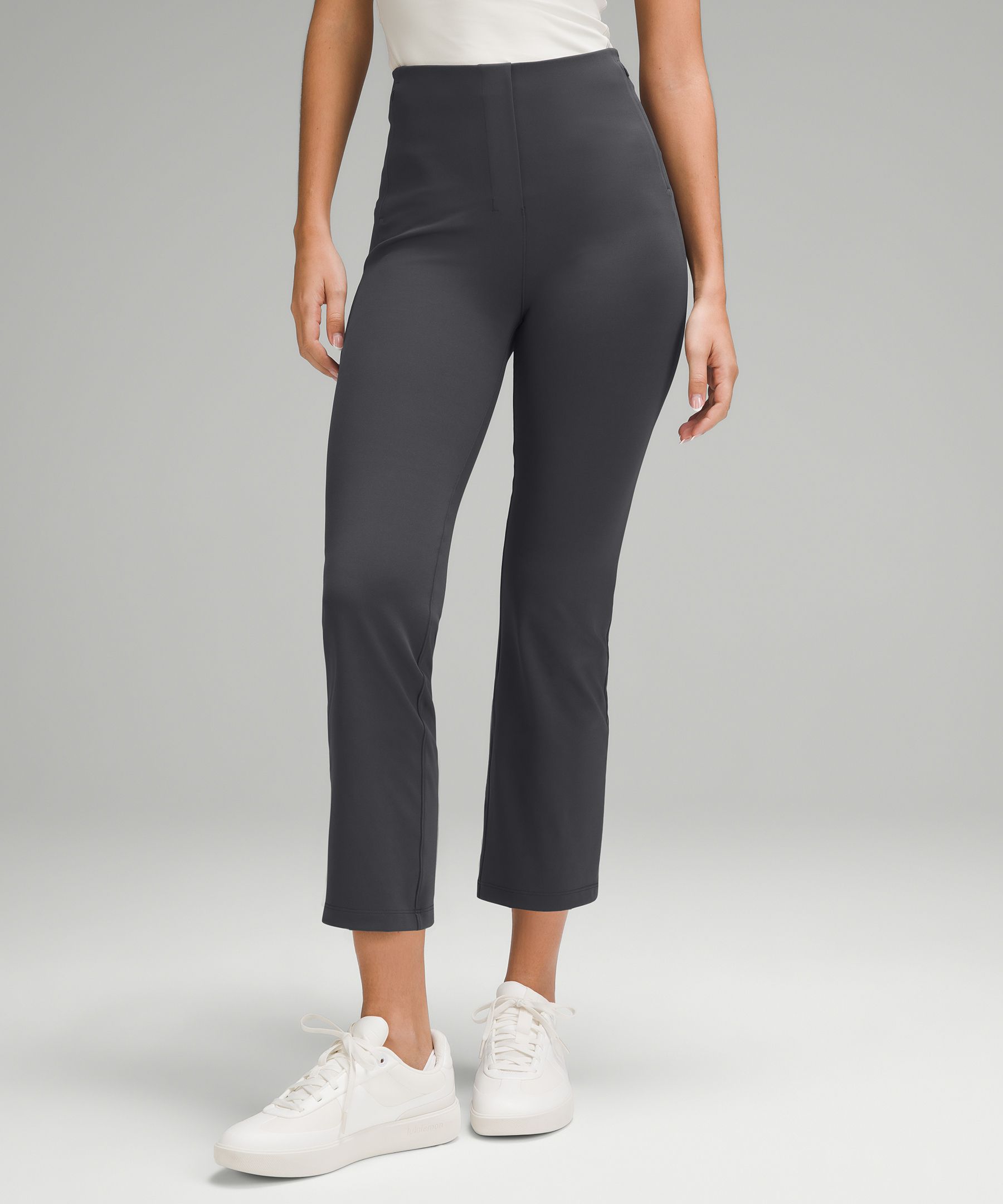 Shop Lululemon Smooth Fit Pull-on High-rise Cropped Pants