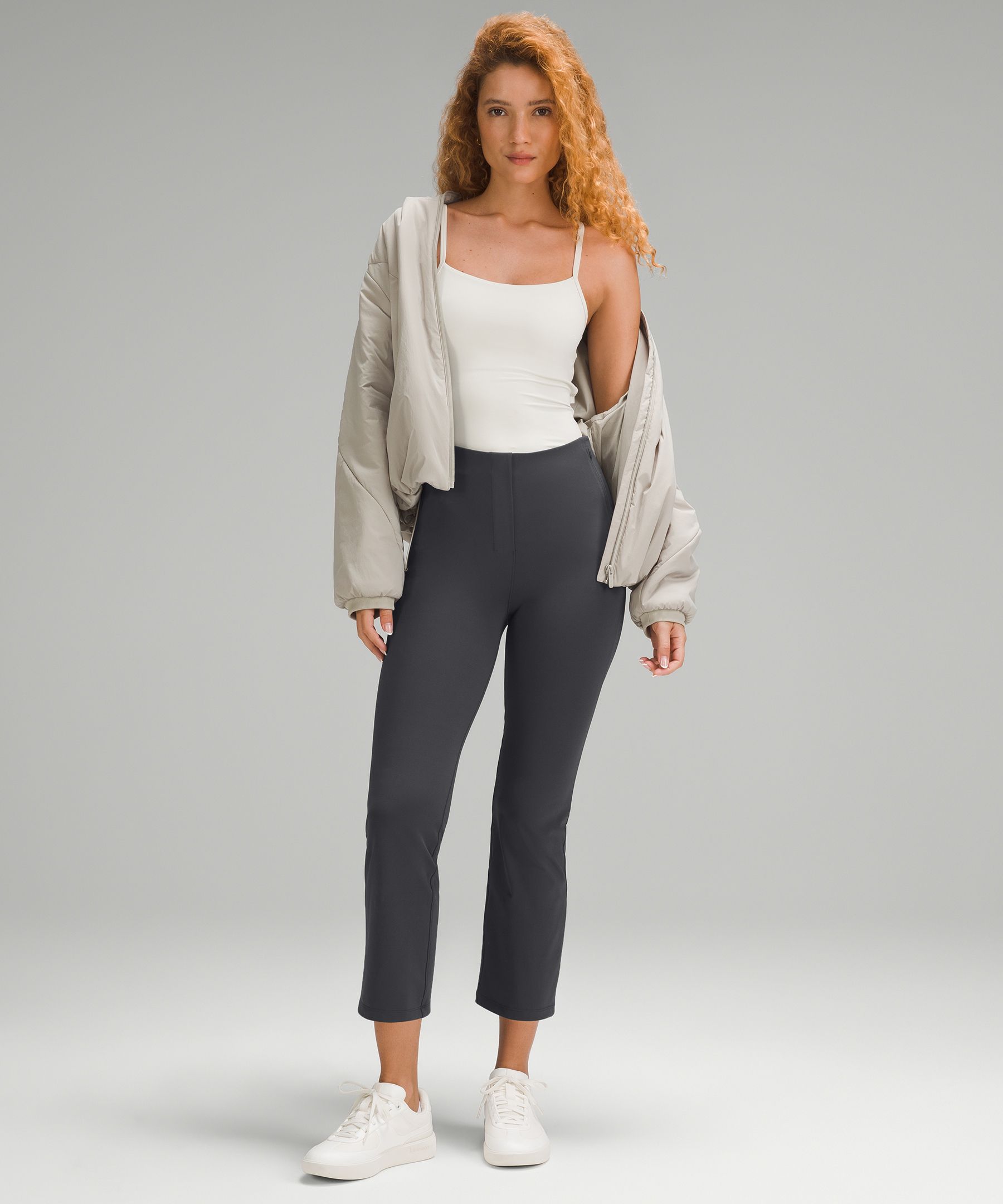 Shop Lululemon Smooth Fit Pull-on High-rise Cropped Pants