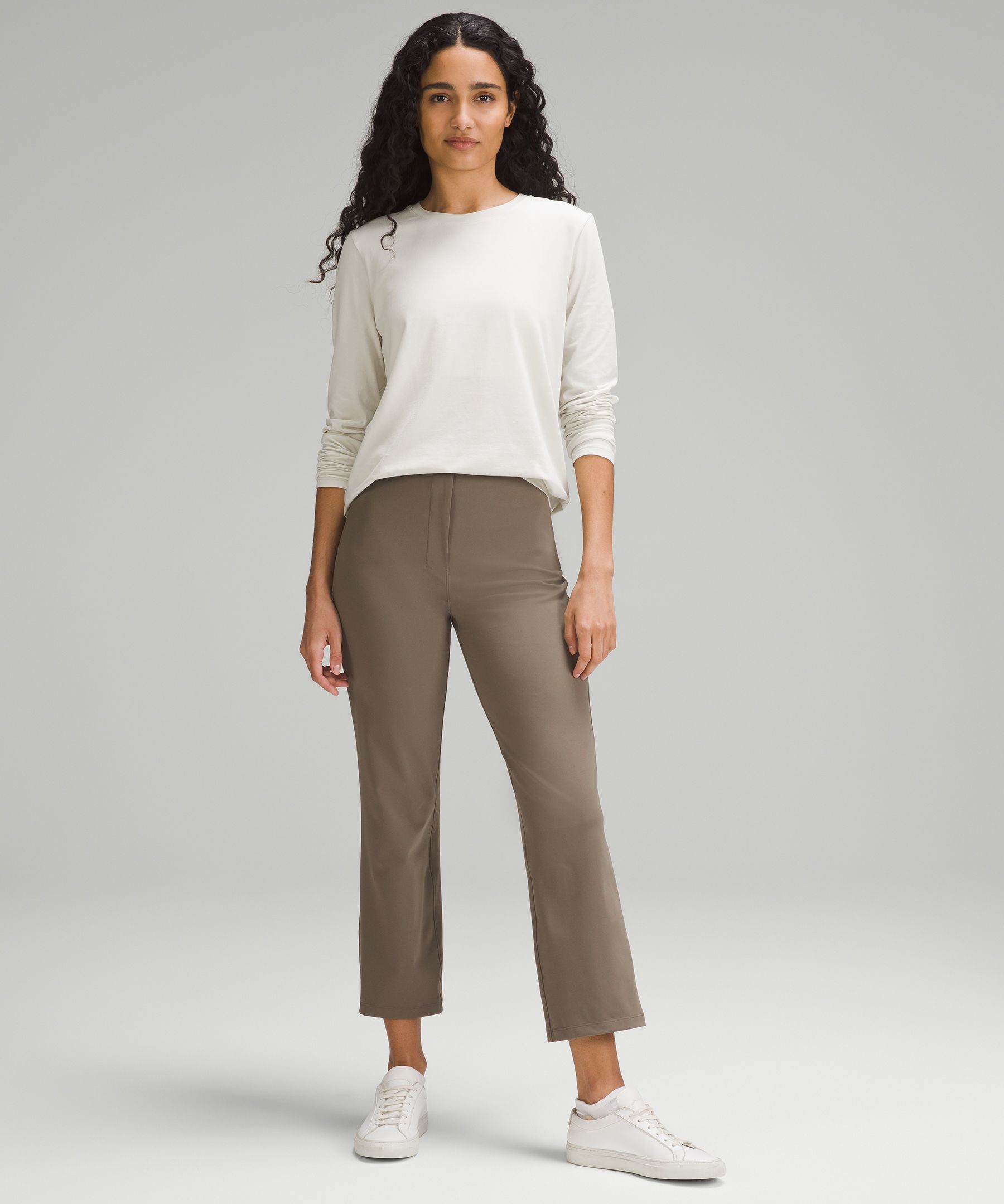 Smooth Fit Pull-On High-Rise Cropped Pant, Women's Capris