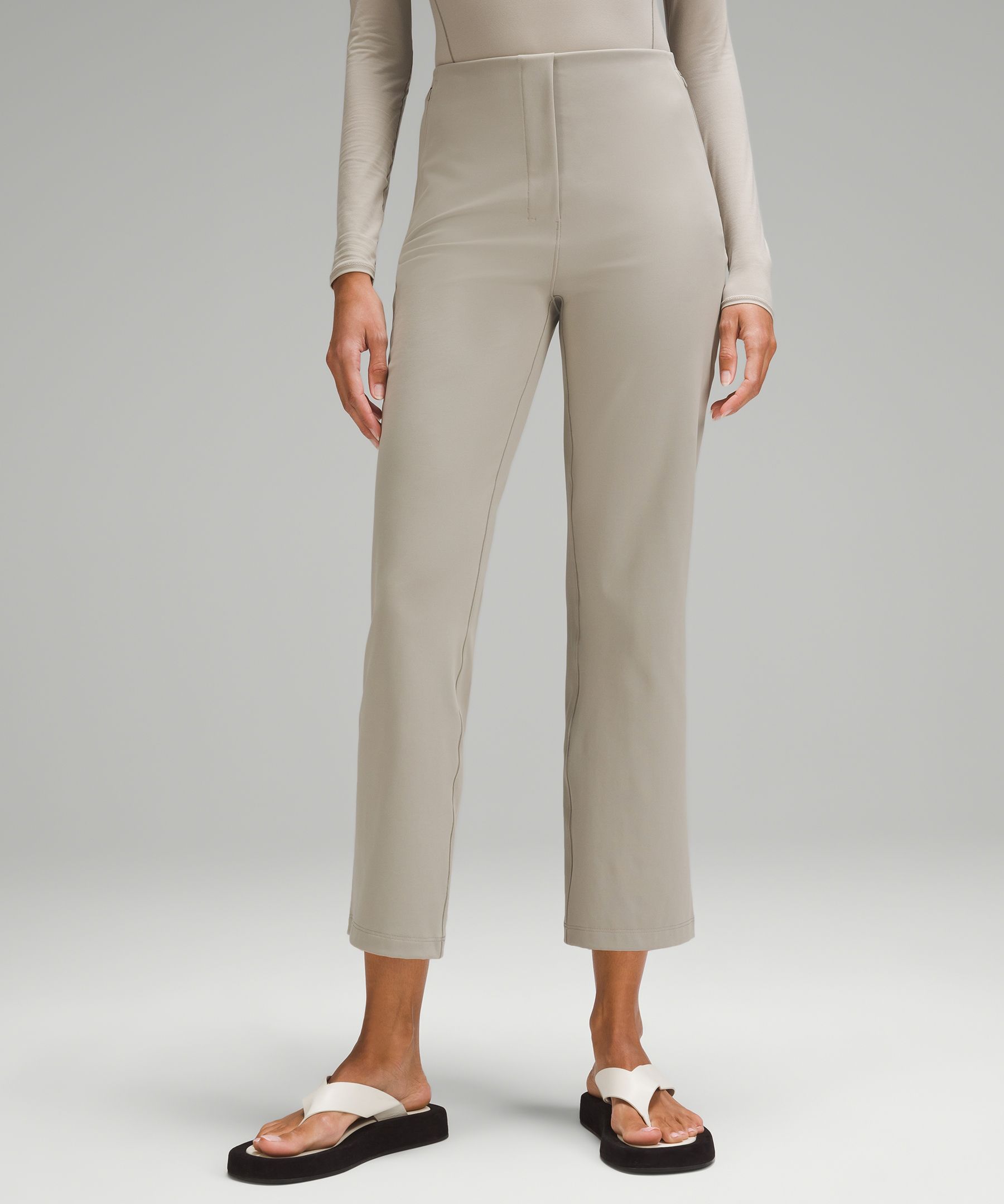 Pull On Stretch Crop Trousers