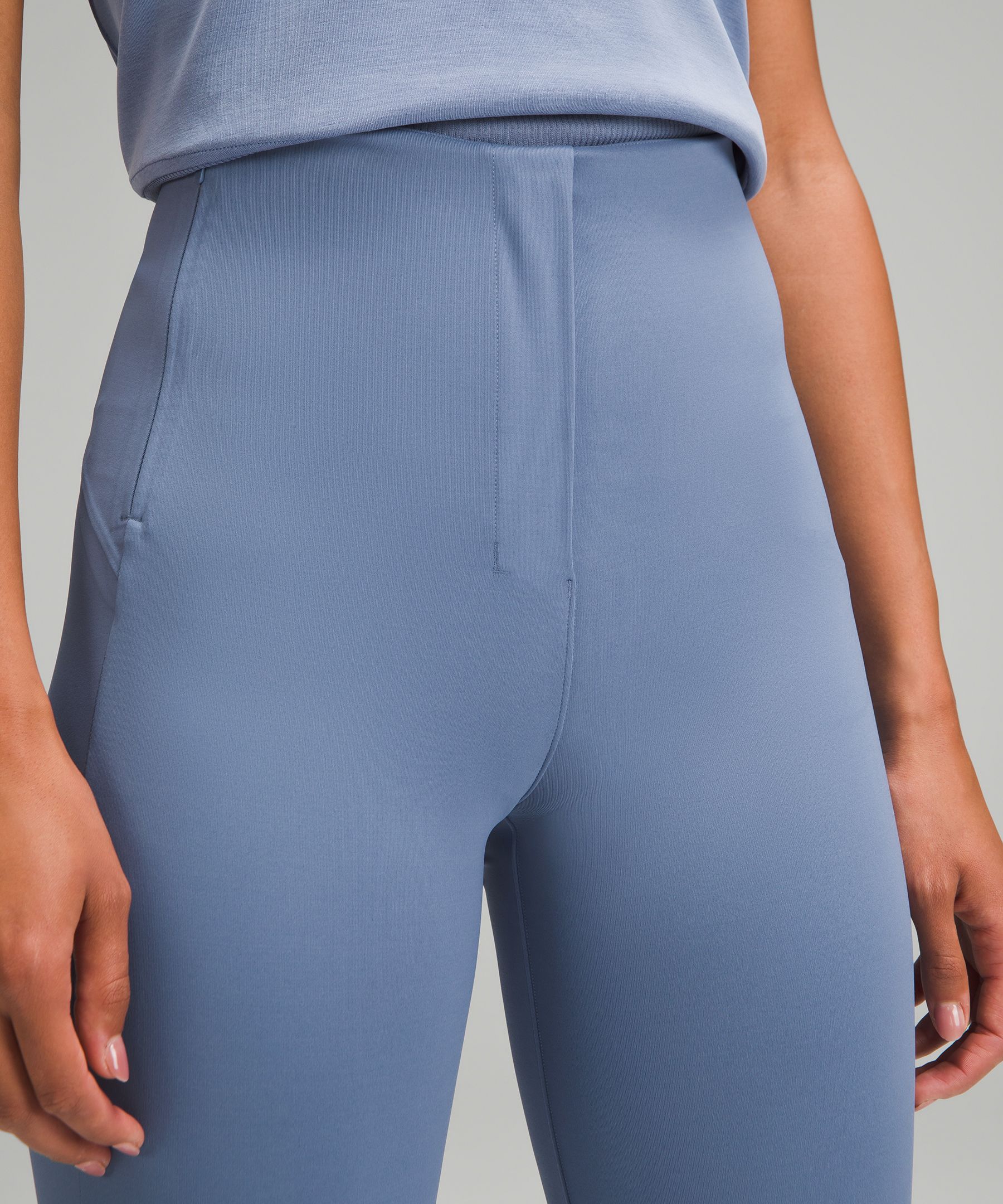 Lululemon Smooth Fit Pull-on High-rise Cropped Pant In Blue
