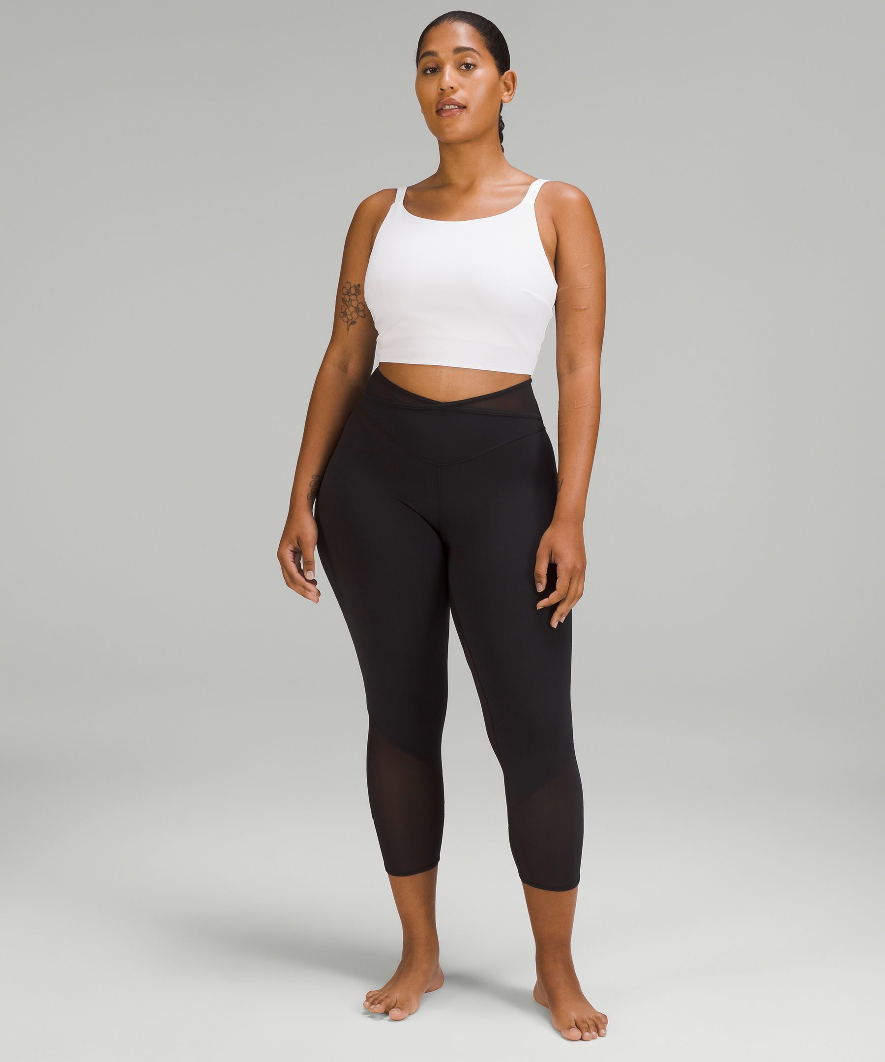 Nulu and Mesh Mid-Rise Yoga Crop 23