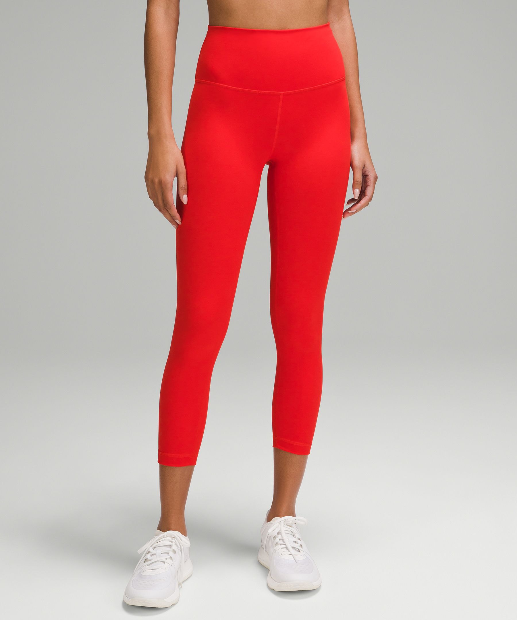 Lululemon Wunder Train High Rise Crop Leggings 6 Heat… - Gem